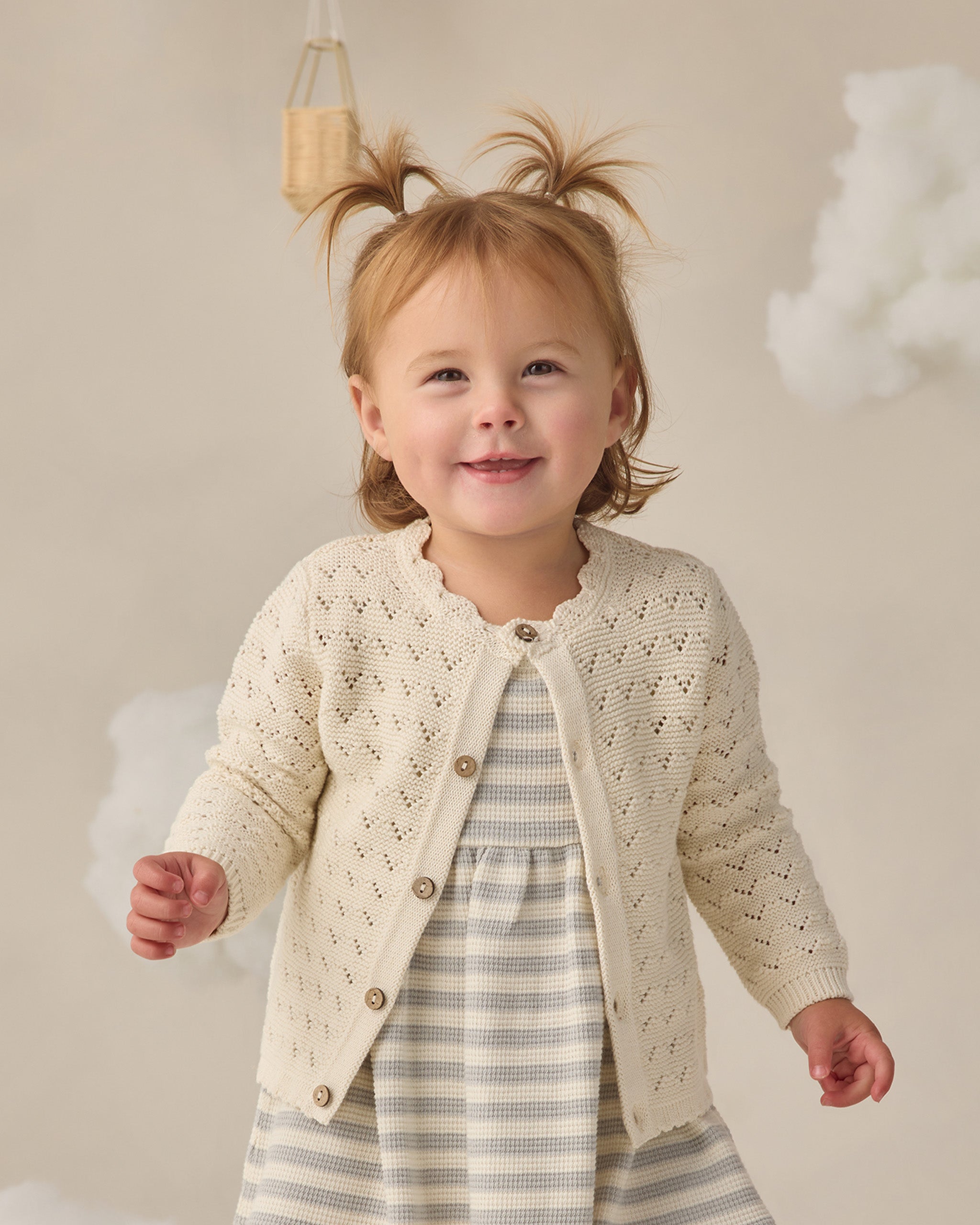 Flutter Sleeve Dress Sky Stripe - Rylee + Cru | Kids Clothes | Trendy Baby Clothes | Modern Infant Outfits |