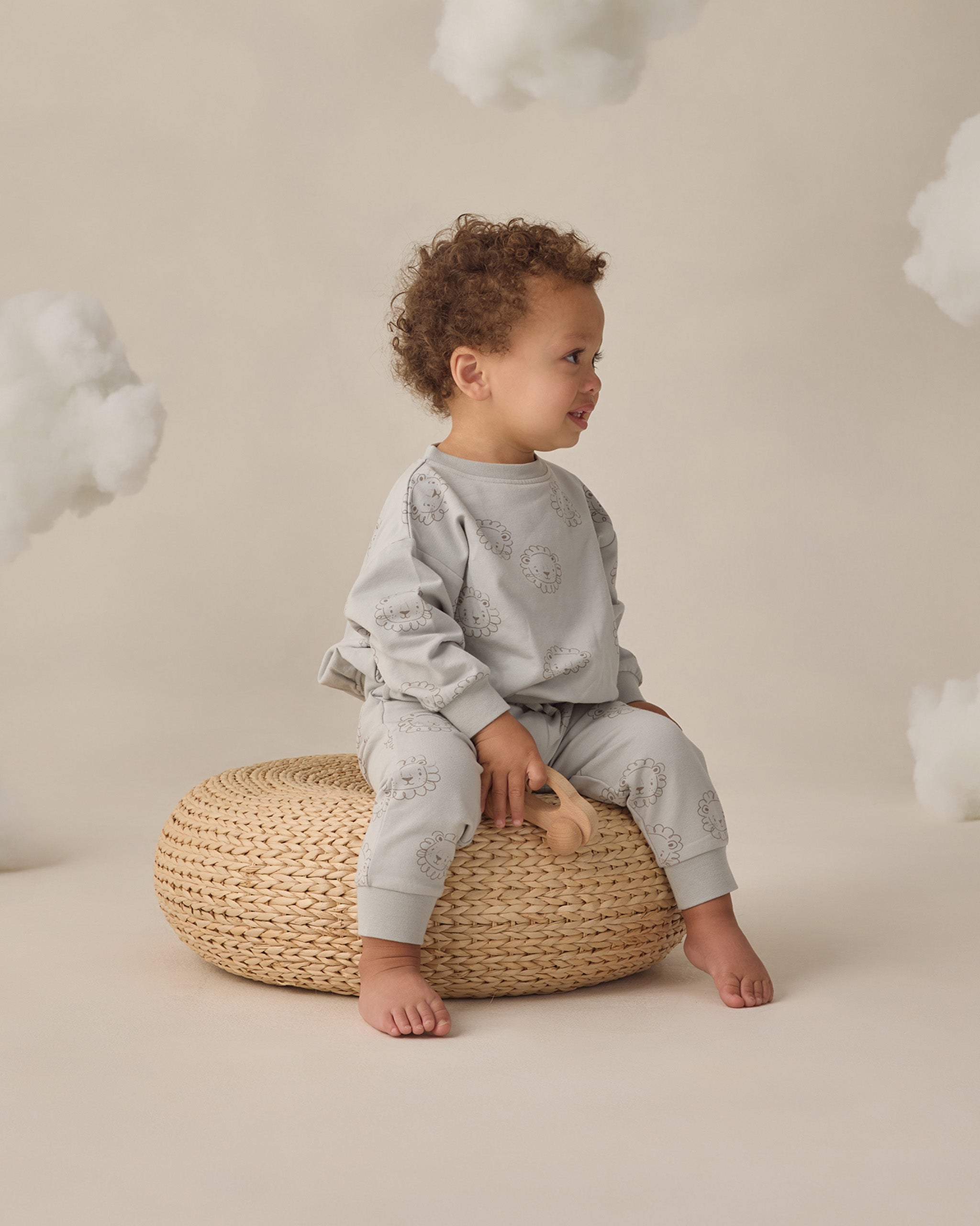 Relaxed Sweatshirt Lions - Rylee + Cru | Kids Clothes | Trendy Baby Clothes | Modern Infant Outfits |