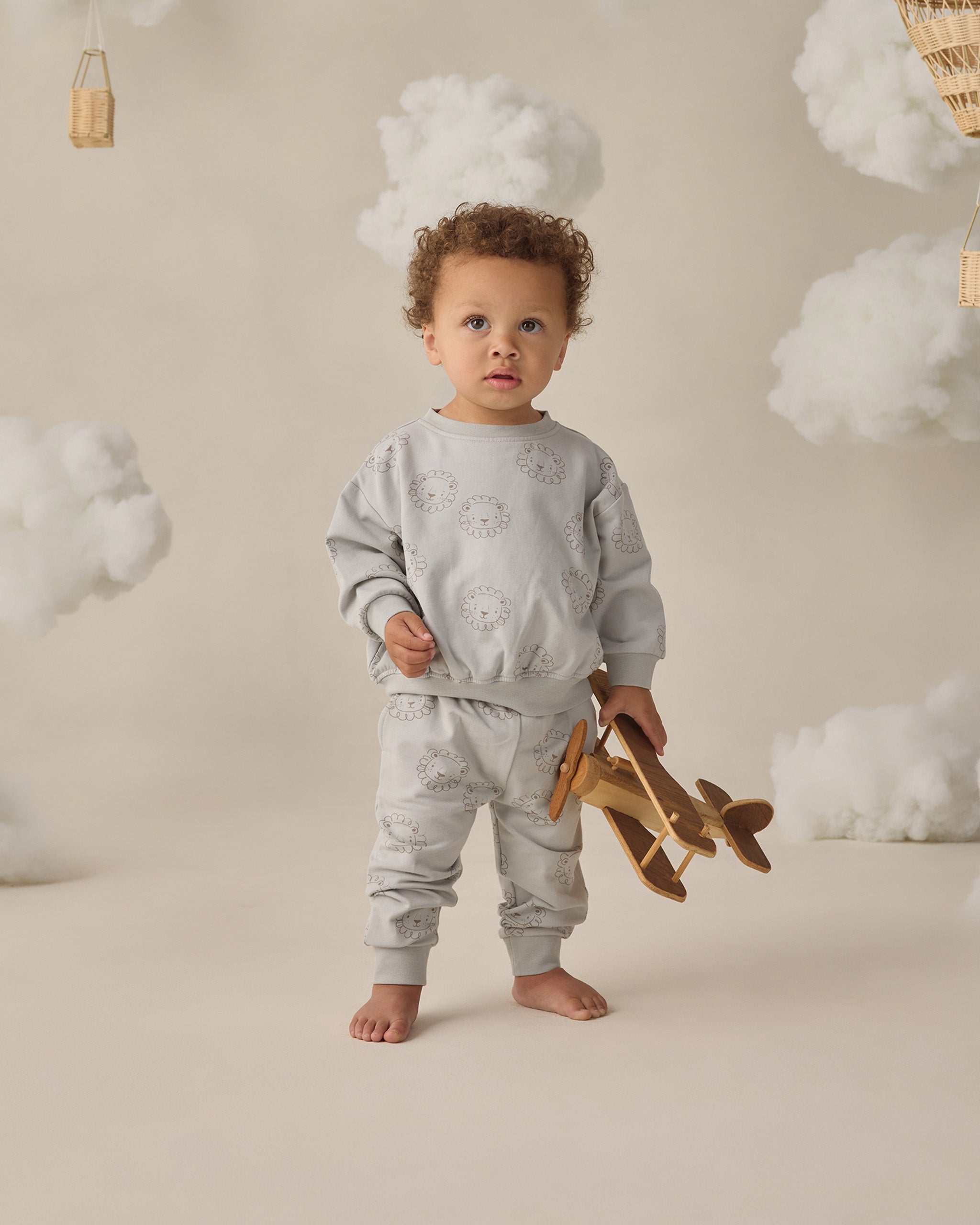 Relaxed Sweatpant Lions - Rylee + Cru | Kids Clothes | Trendy Baby Clothes | Modern Infant Outfits |