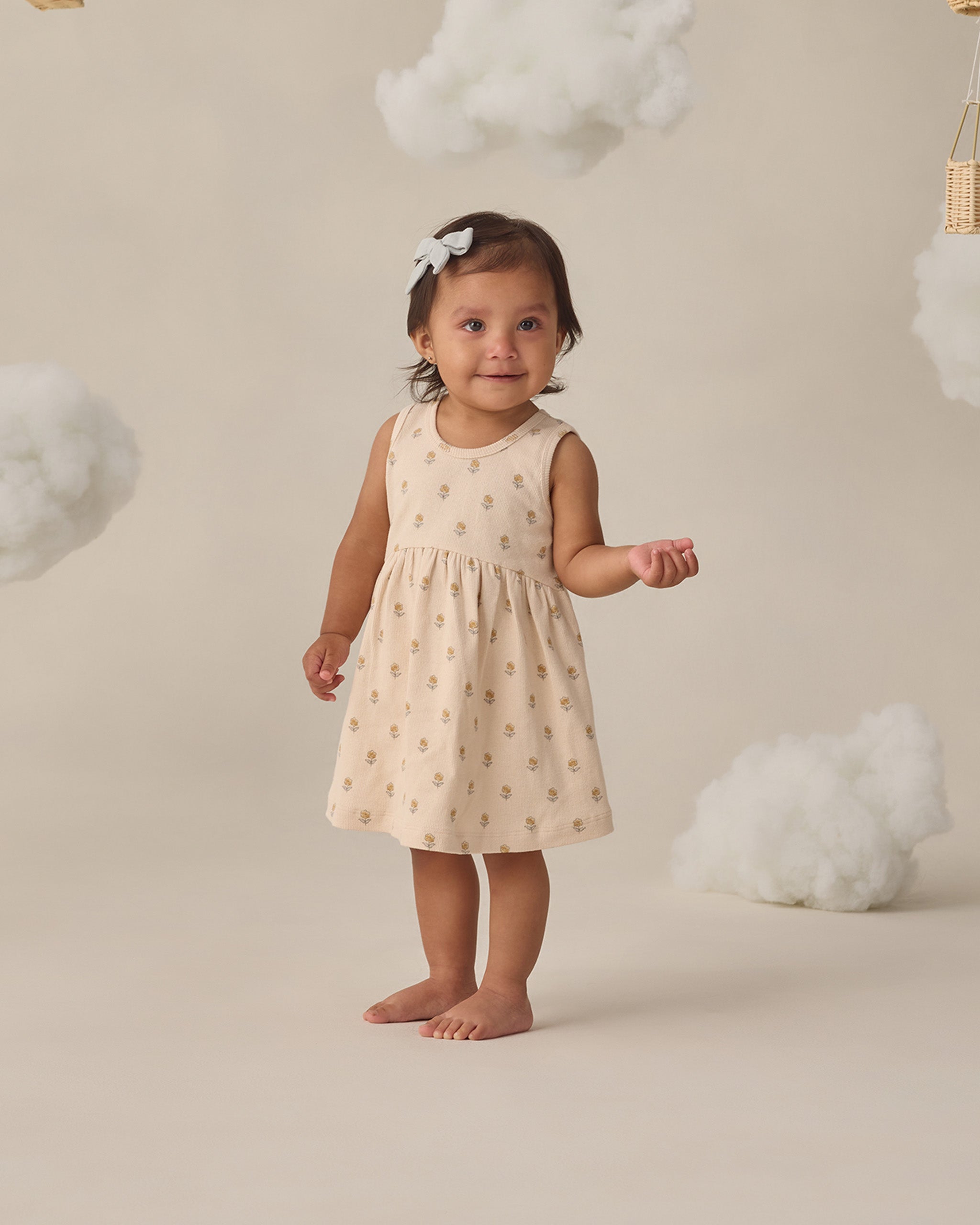 Ribbed Tank Dress Buttercup - Rylee + Cru | Kids Clothes | Trendy Baby Clothes | Modern Infant Outfits |