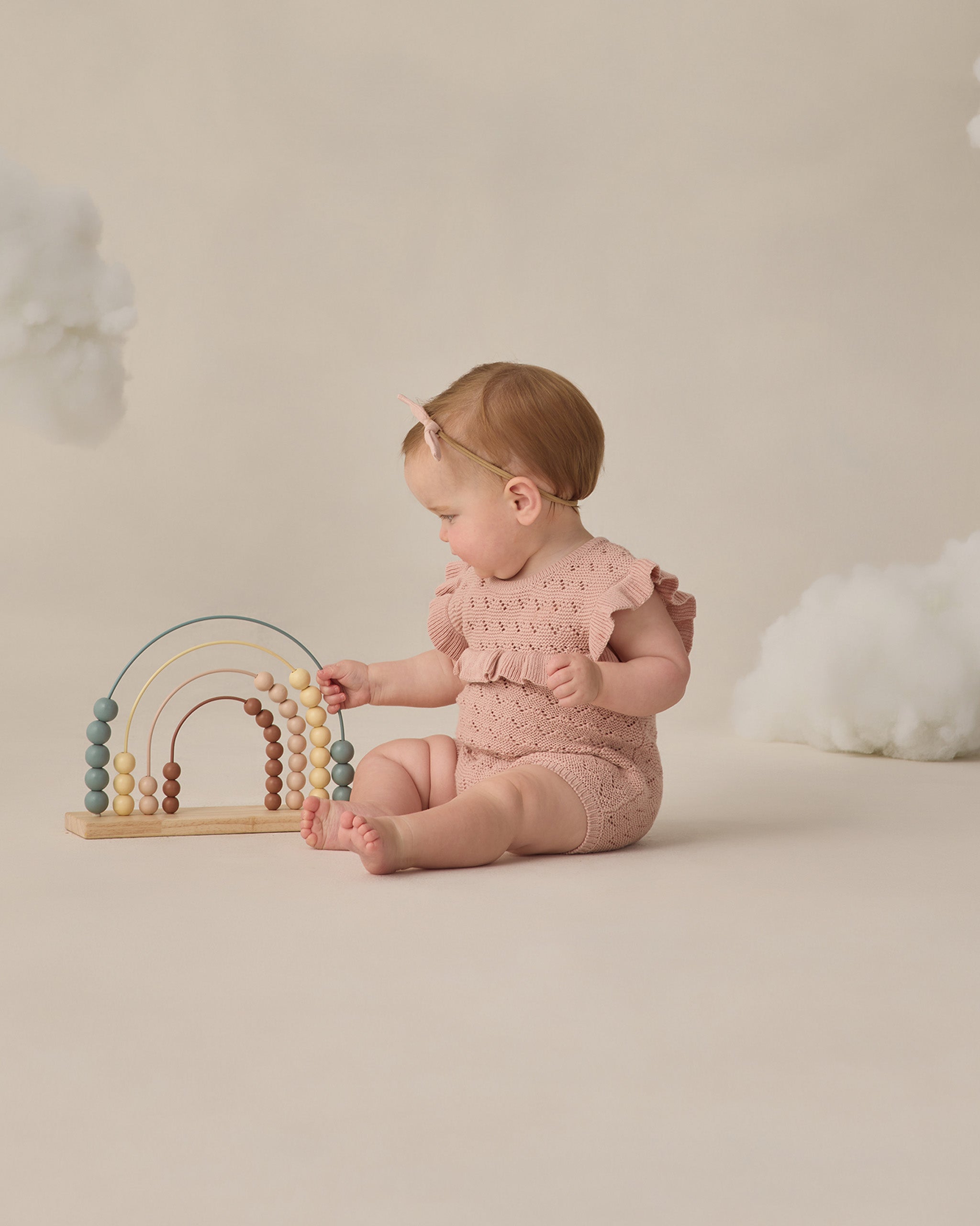 Pointelle Ruffle Romper Blush - Rylee + Cru | Kids Clothes | Trendy Baby Clothes | Modern Infant Outfits |