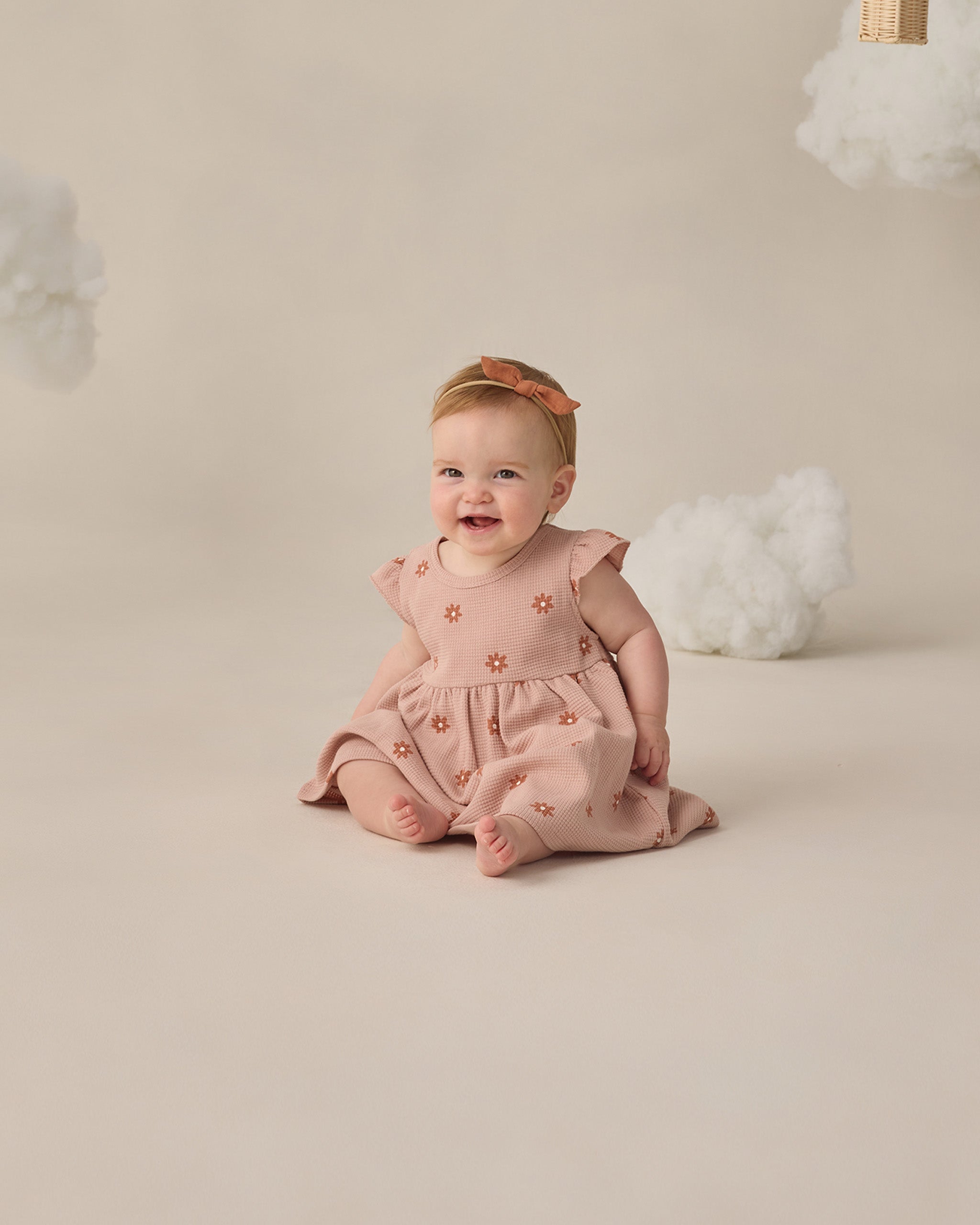 Flutter Sleeve Dress Pink Daisy - Rylee + Cru | Kids Clothes | Trendy Baby Clothes | Modern Infant Outfits |