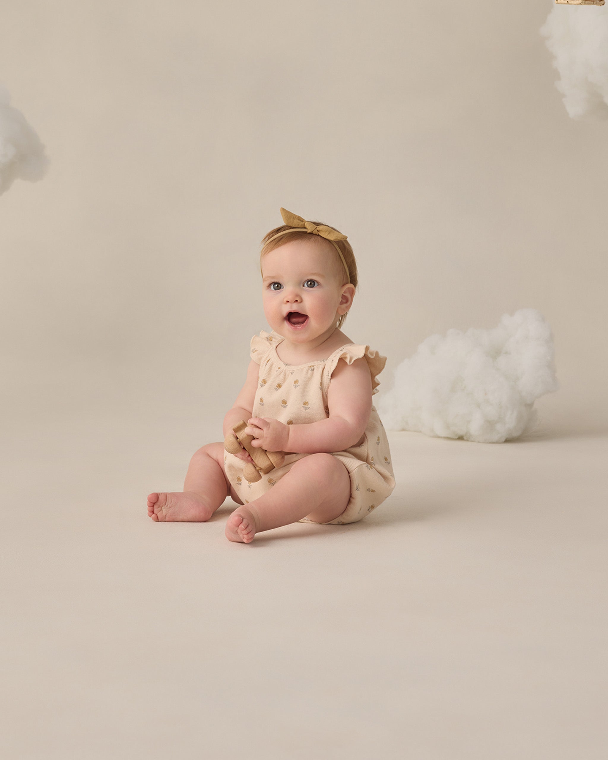 Ribbed Ruffle Romper Buttercup - Rylee + Cru | Kids Clothes | Trendy Baby Clothes | Modern Infant Outfits |