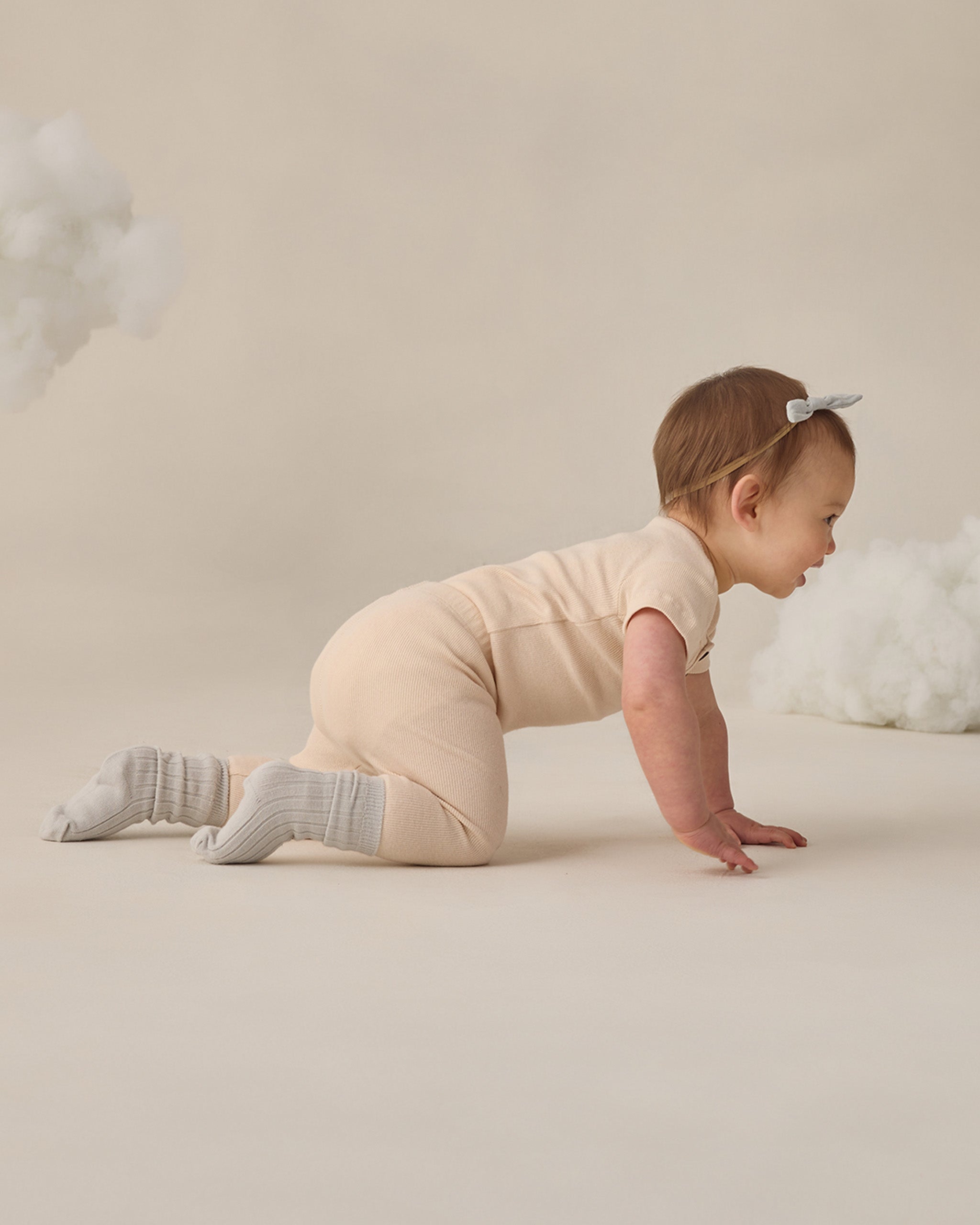 Ribbed Legging Ecru - Rylee + Cru | Kids Clothes | Trendy Baby Clothes | Modern Infant Outfits |