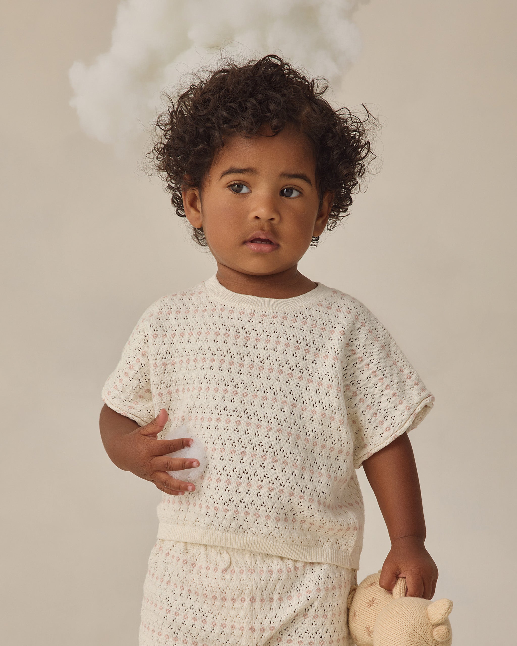 Relaxed Summer Knit Set Ivory - Rylee + Cru | Kids Clothes | Trendy Baby Clothes | Modern Infant Outfits |