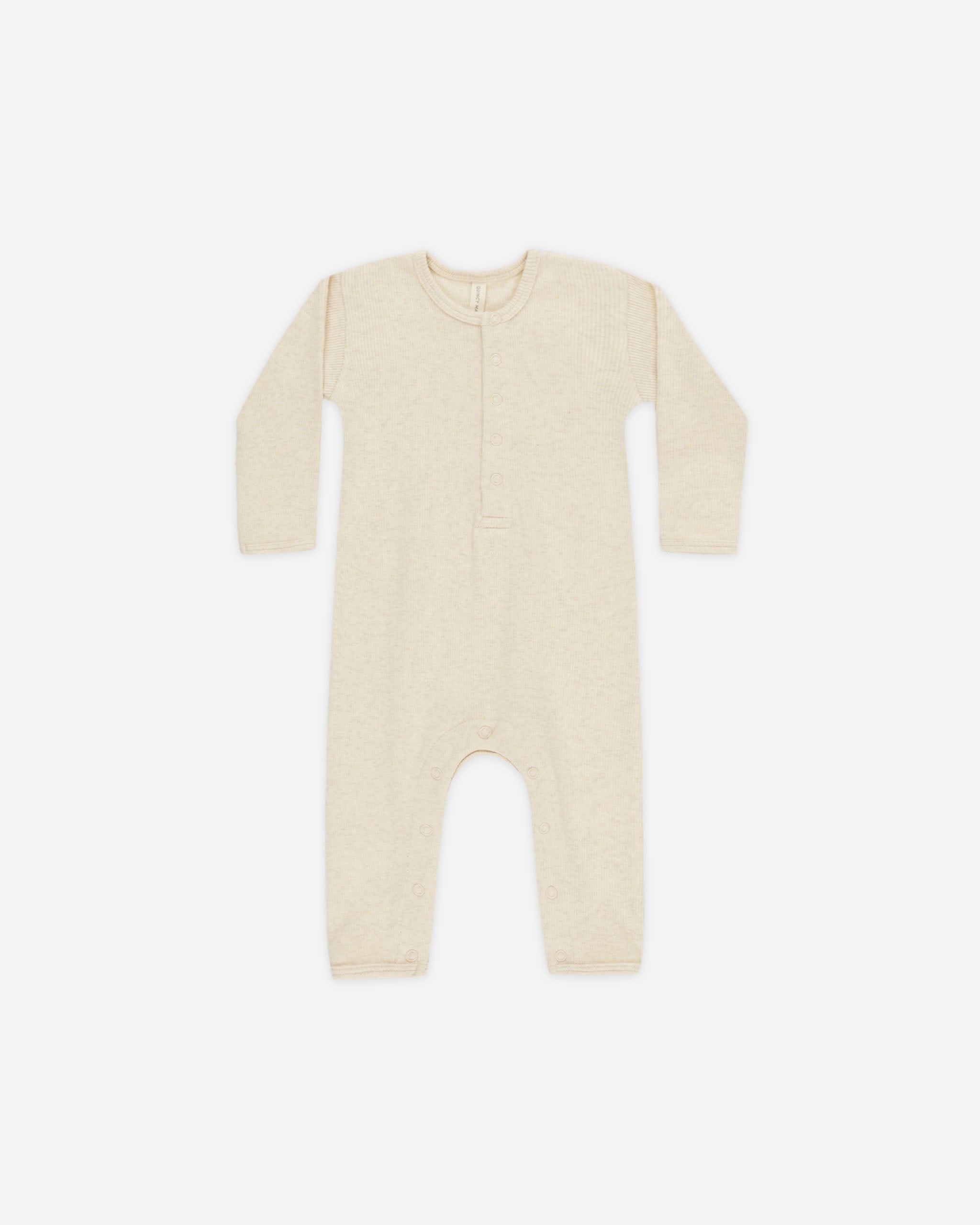 Ribbed Baby Jumpsuit || Oatmeal - Rylee + Cru | Kids Clothes | Trendy Baby Clothes | Modern Infant Outfits |