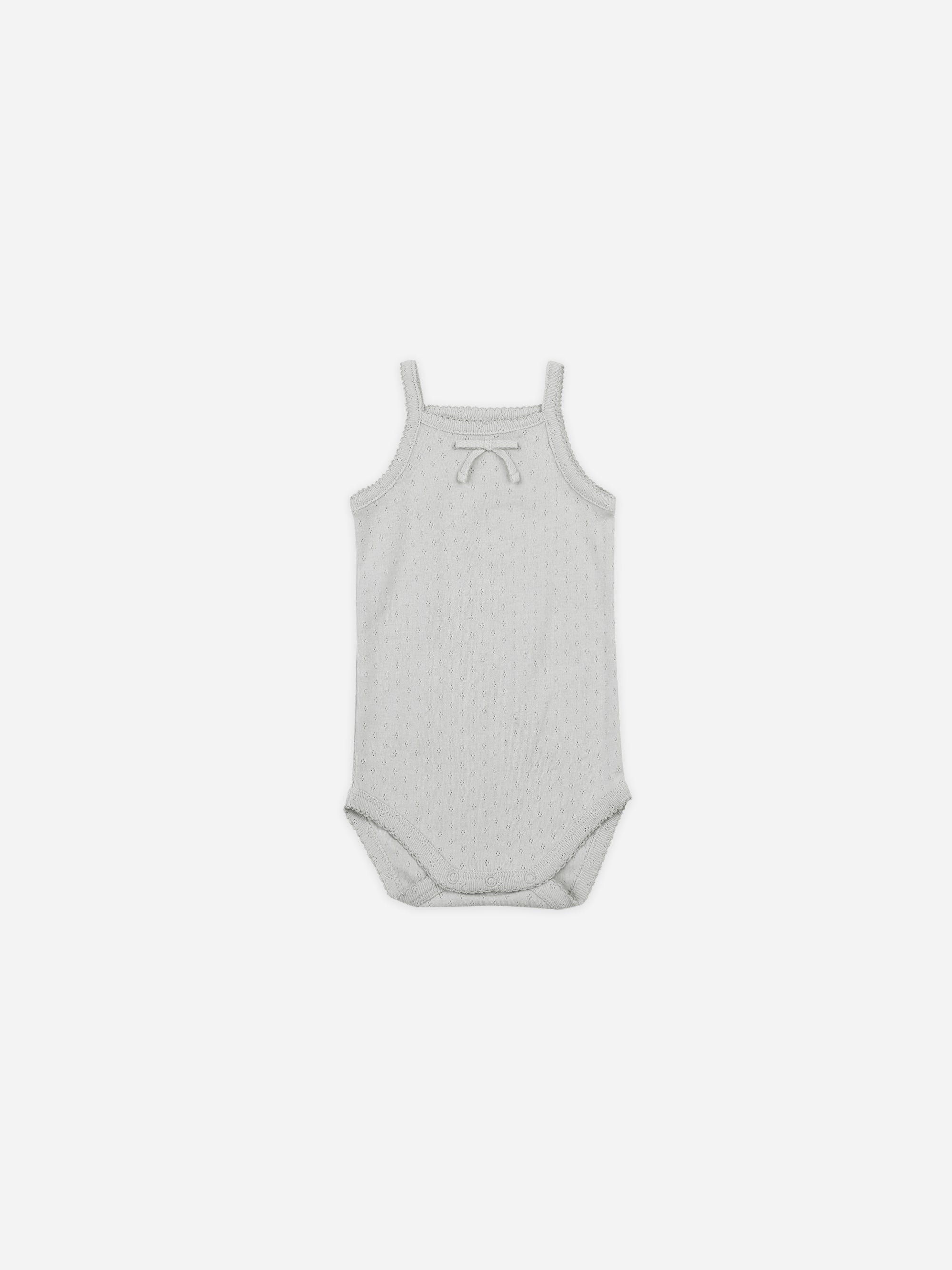 Pointelle Tank Bodysuit || Cloud - Rylee + Cru | Kids Clothes | Trendy Baby Clothes | Modern Infant Outfits |