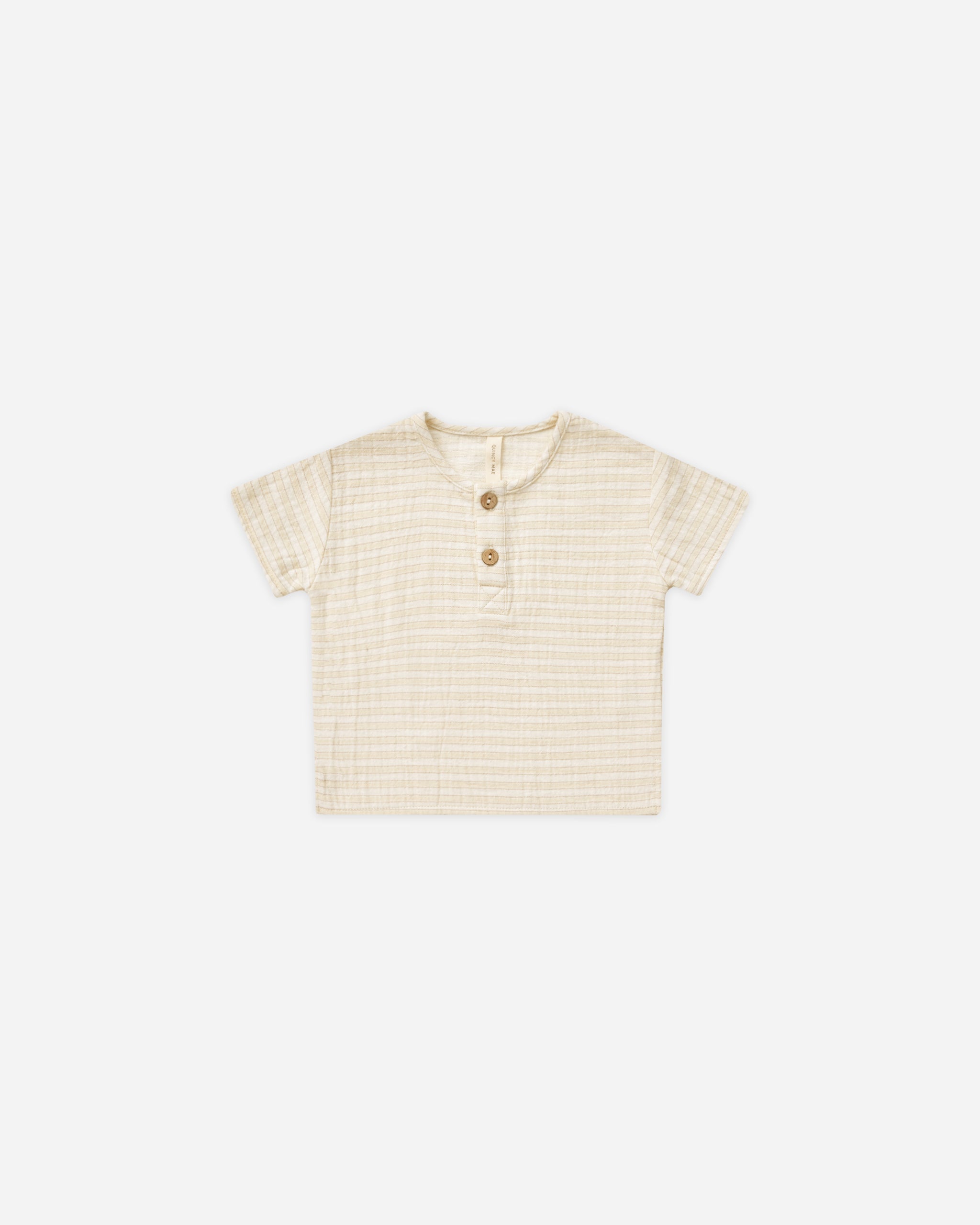 Henry Top || Lemon Stripe - Rylee + Cru | Kids Clothes | Trendy Baby Clothes | Modern Infant Outfits |