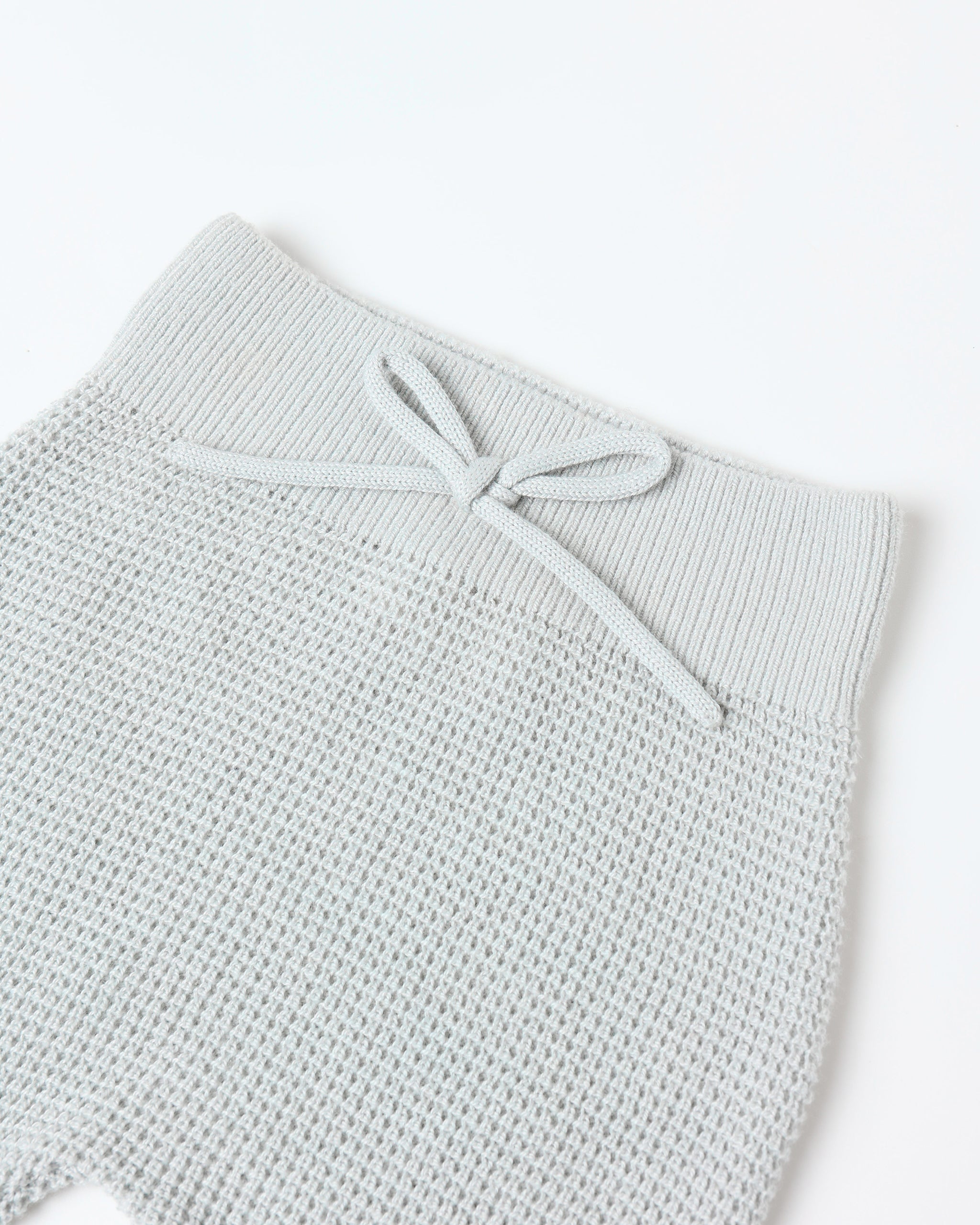 Footed Knit Pant || Ice Blue