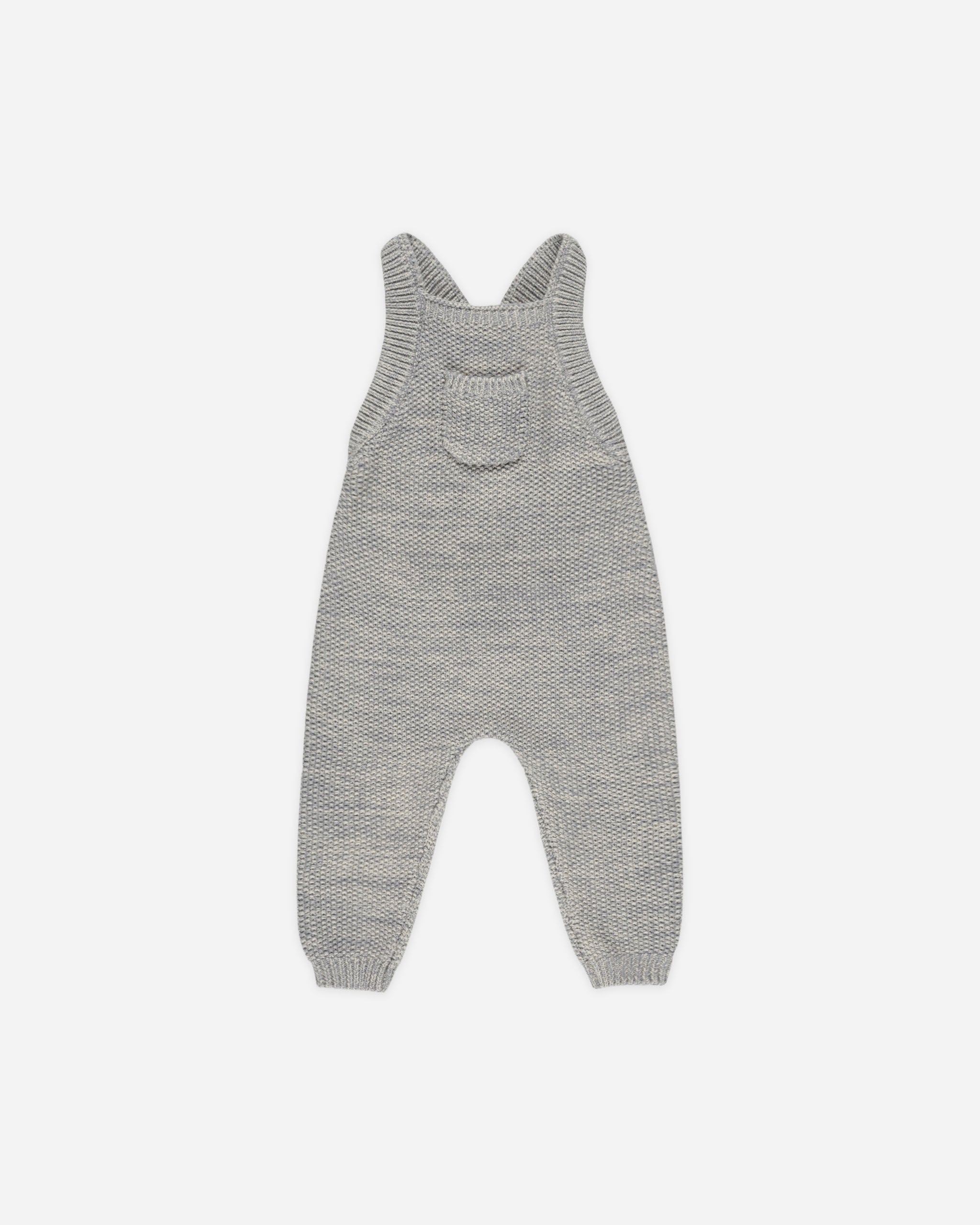 Knit Overall || Heathered Blue