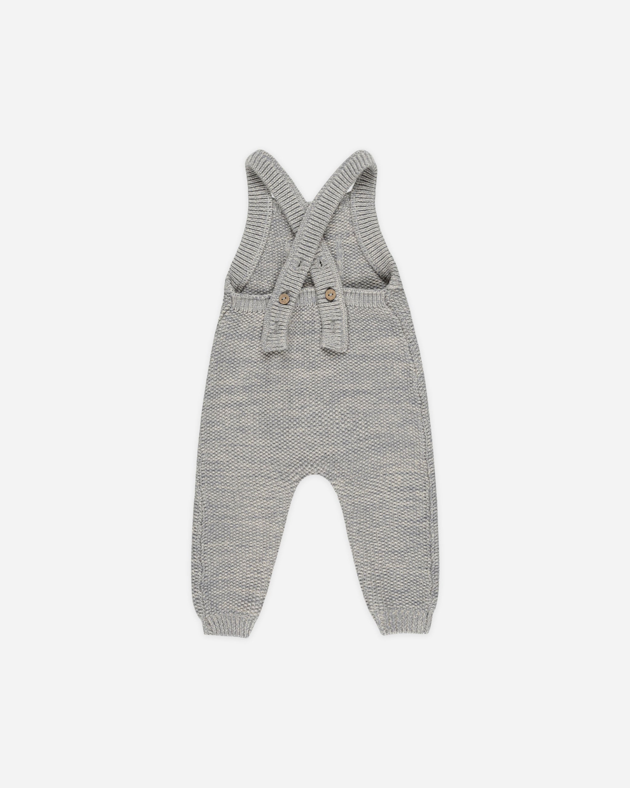 Knit Overall || Heathered Blue