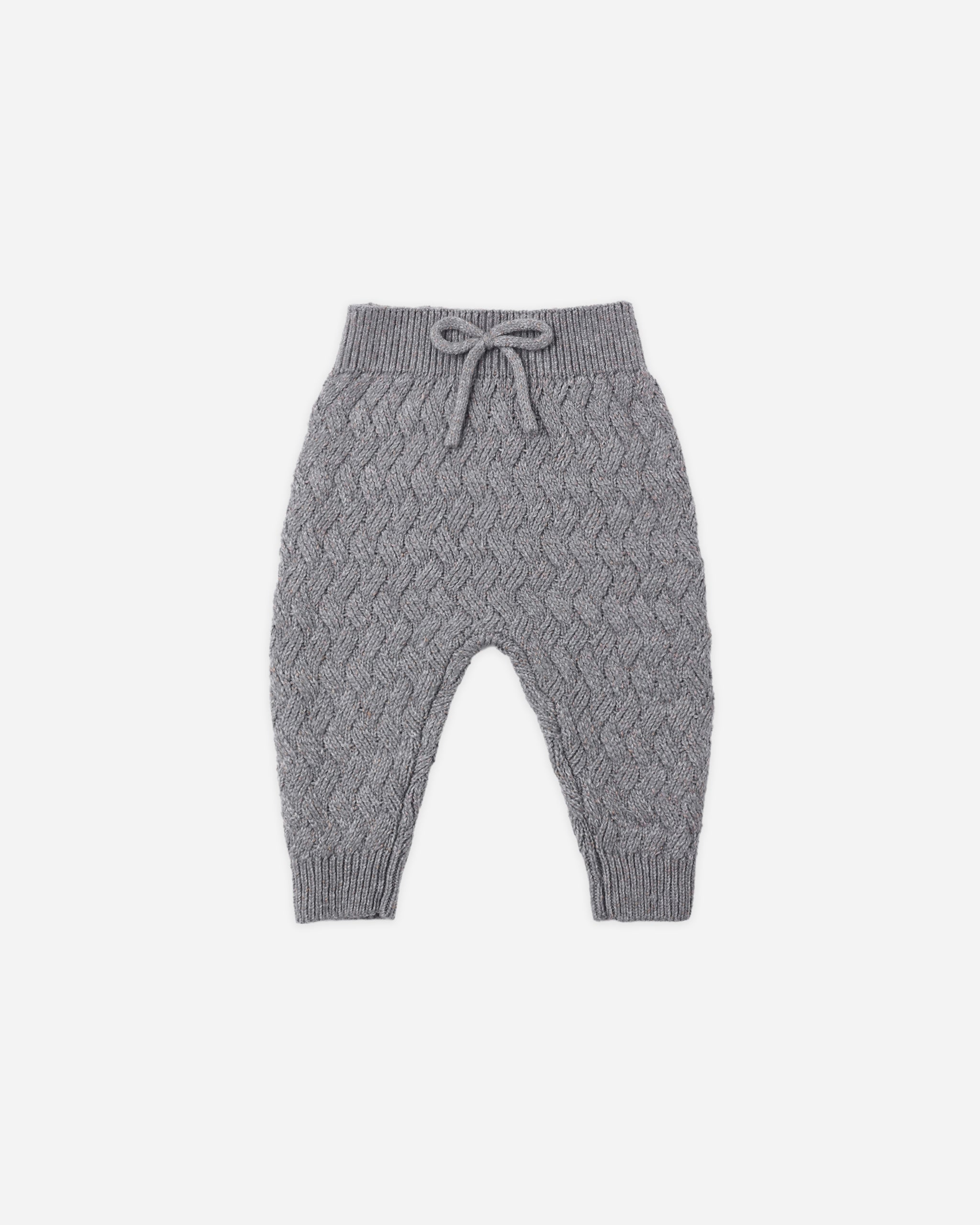 Knit Pant Heathered Slate - Rylee + Cru | Kids Clothes | Trendy Baby Clothes | Modern Infant Outfits |