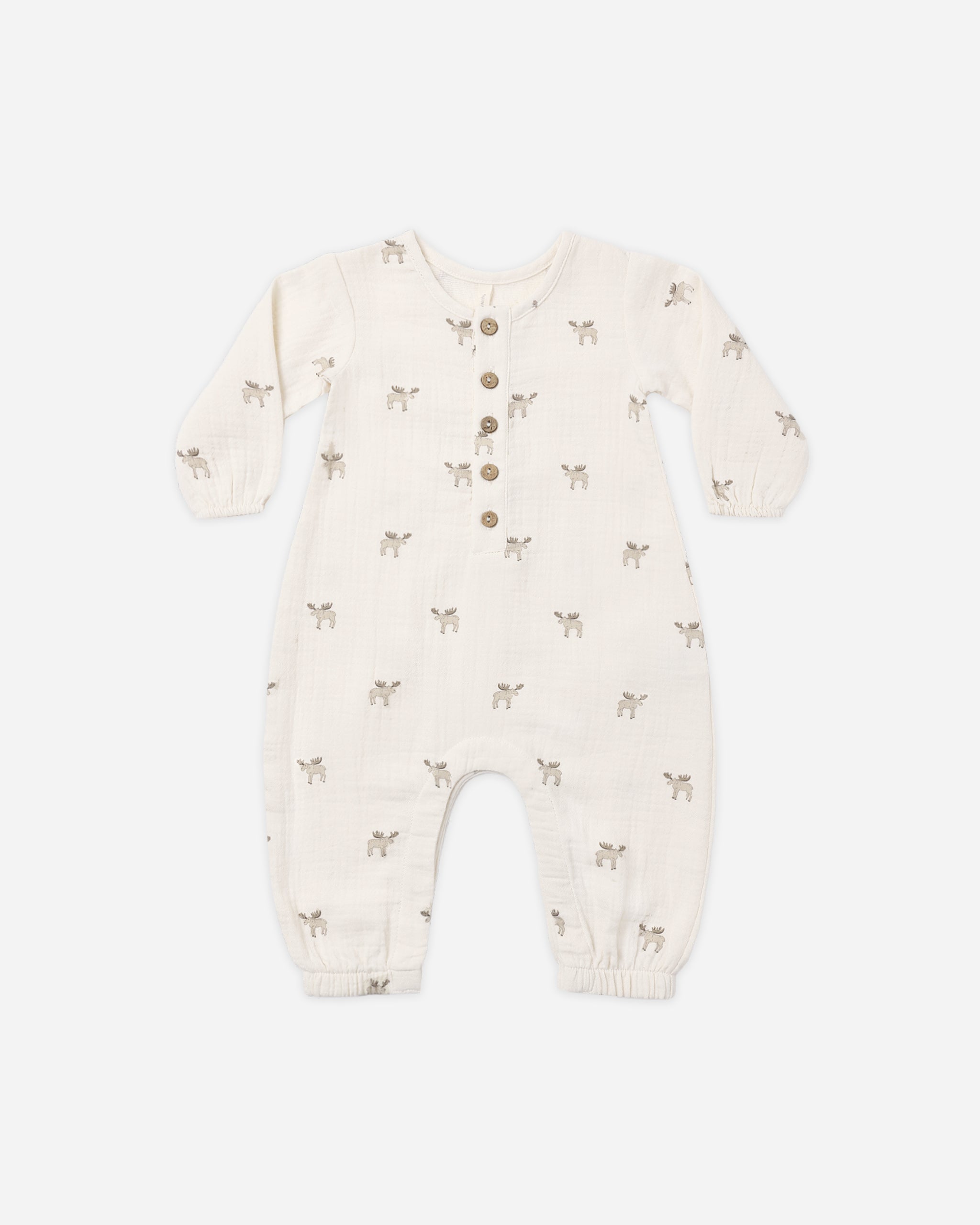 Woven Jumpsuit Moose - Rylee + Cru | Kids Clothes | Trendy Baby Clothes | Modern Infant Outfits |