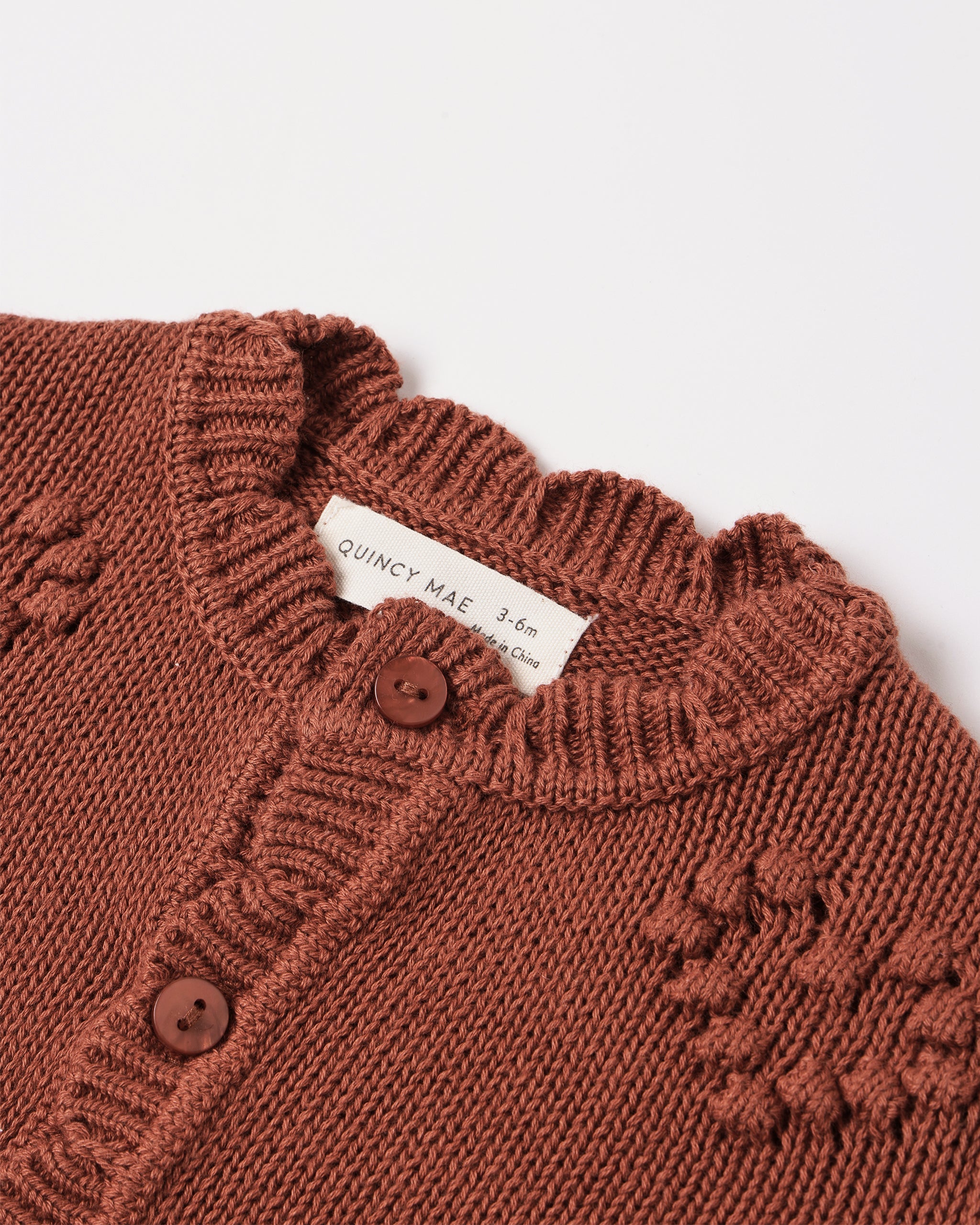 Knit Cardigan Red
