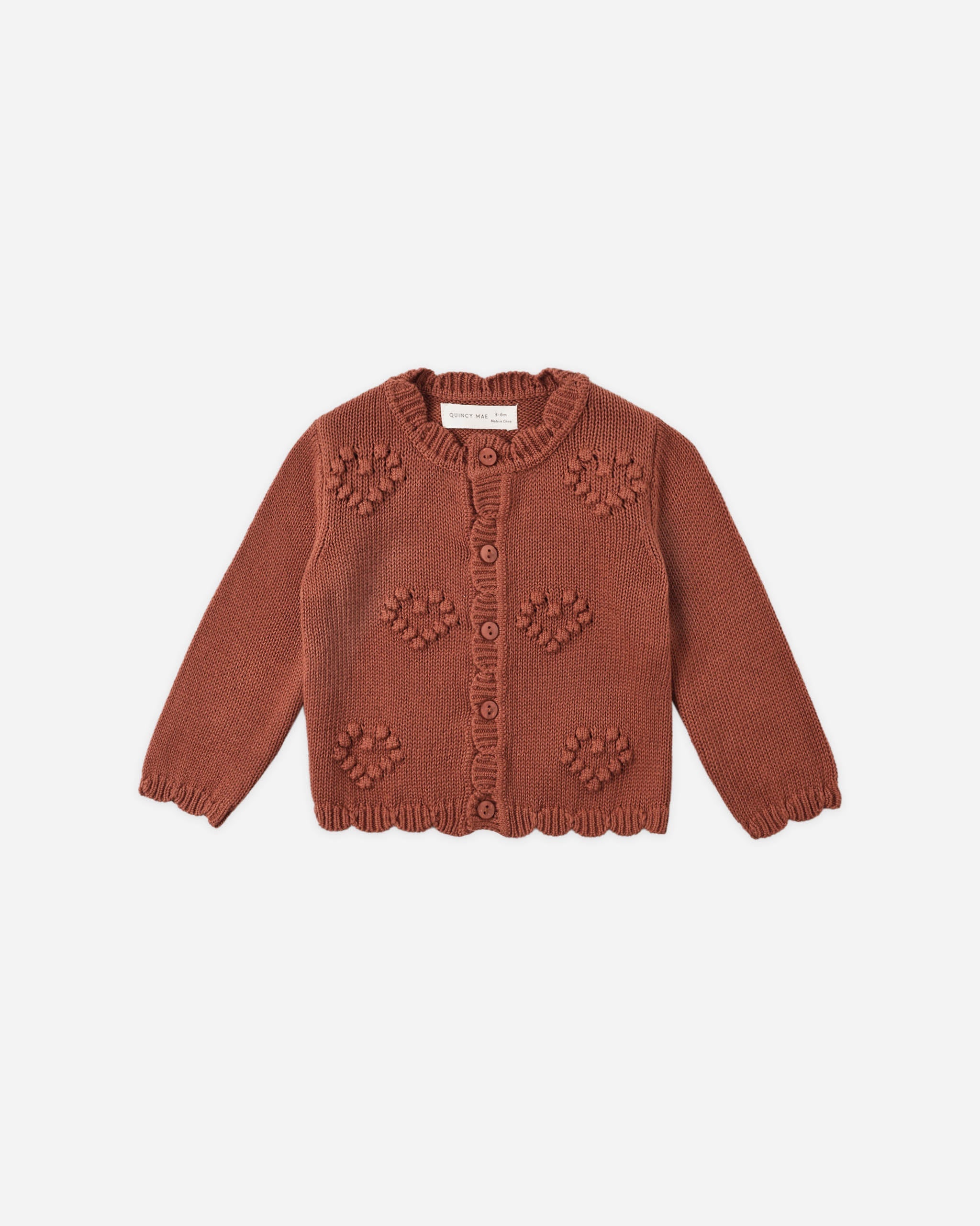 Knit Cardigan Red