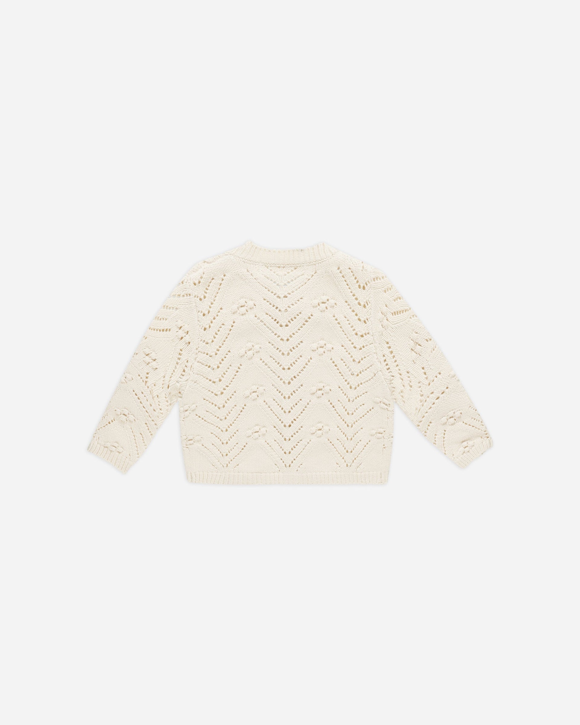 Quincy Mae Ruﬄe Collar Cardigan in Lilac main image 1