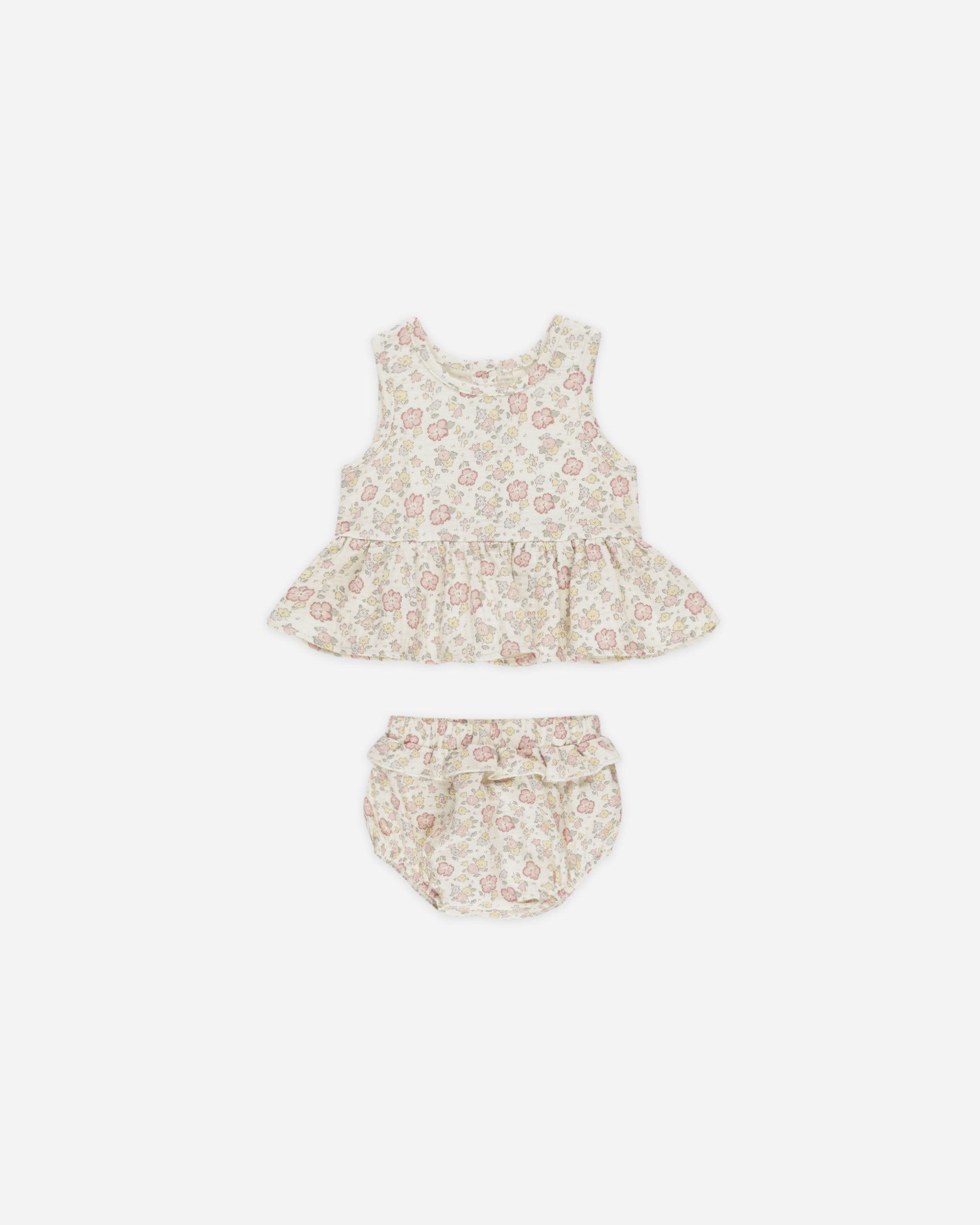 Sleeveless Peplum Set || Bloom