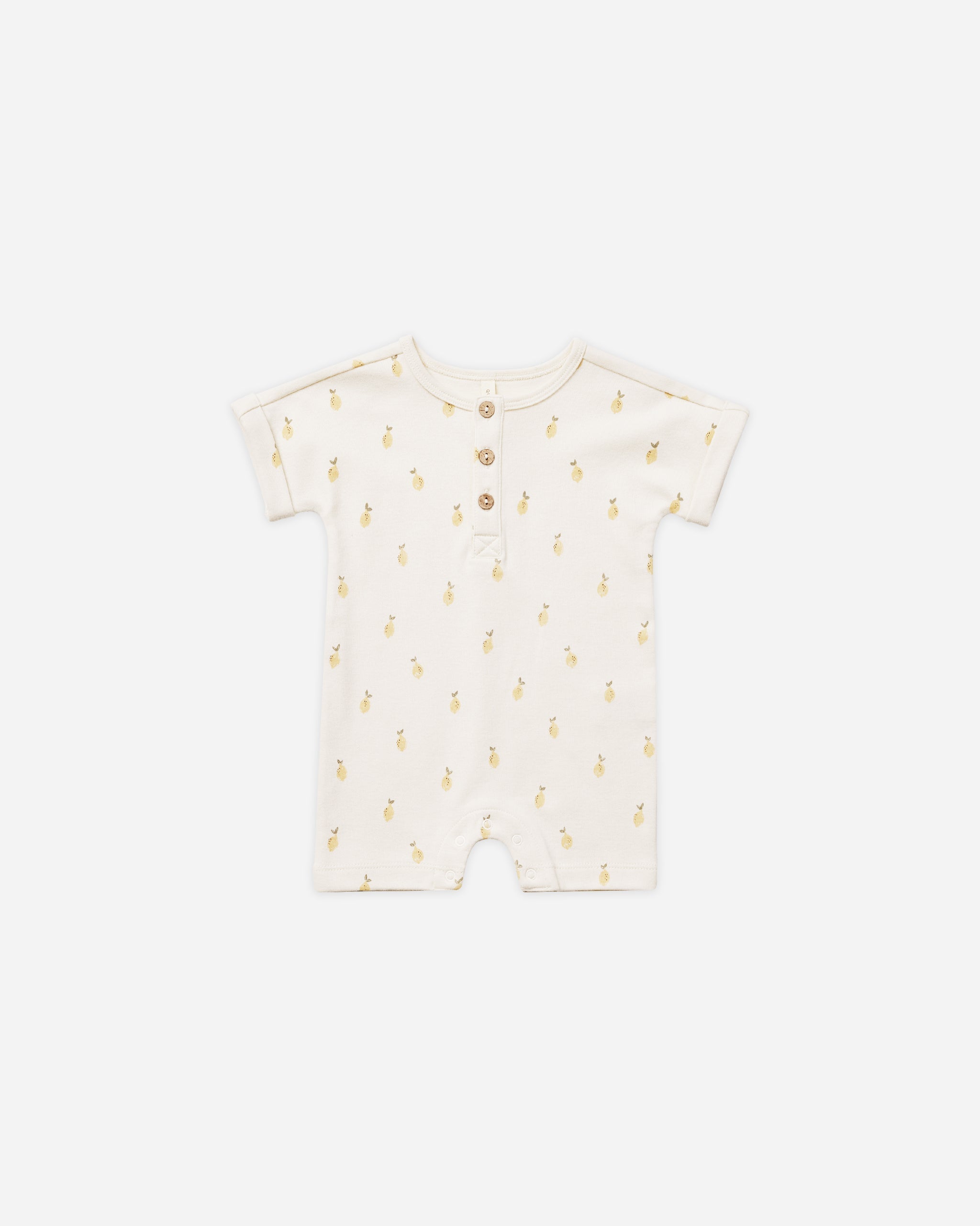 Short Sleeve One-Piece || Lemons - Rylee + Cru | Kids Clothes | Trendy Baby Clothes | Modern Infant Outfits |