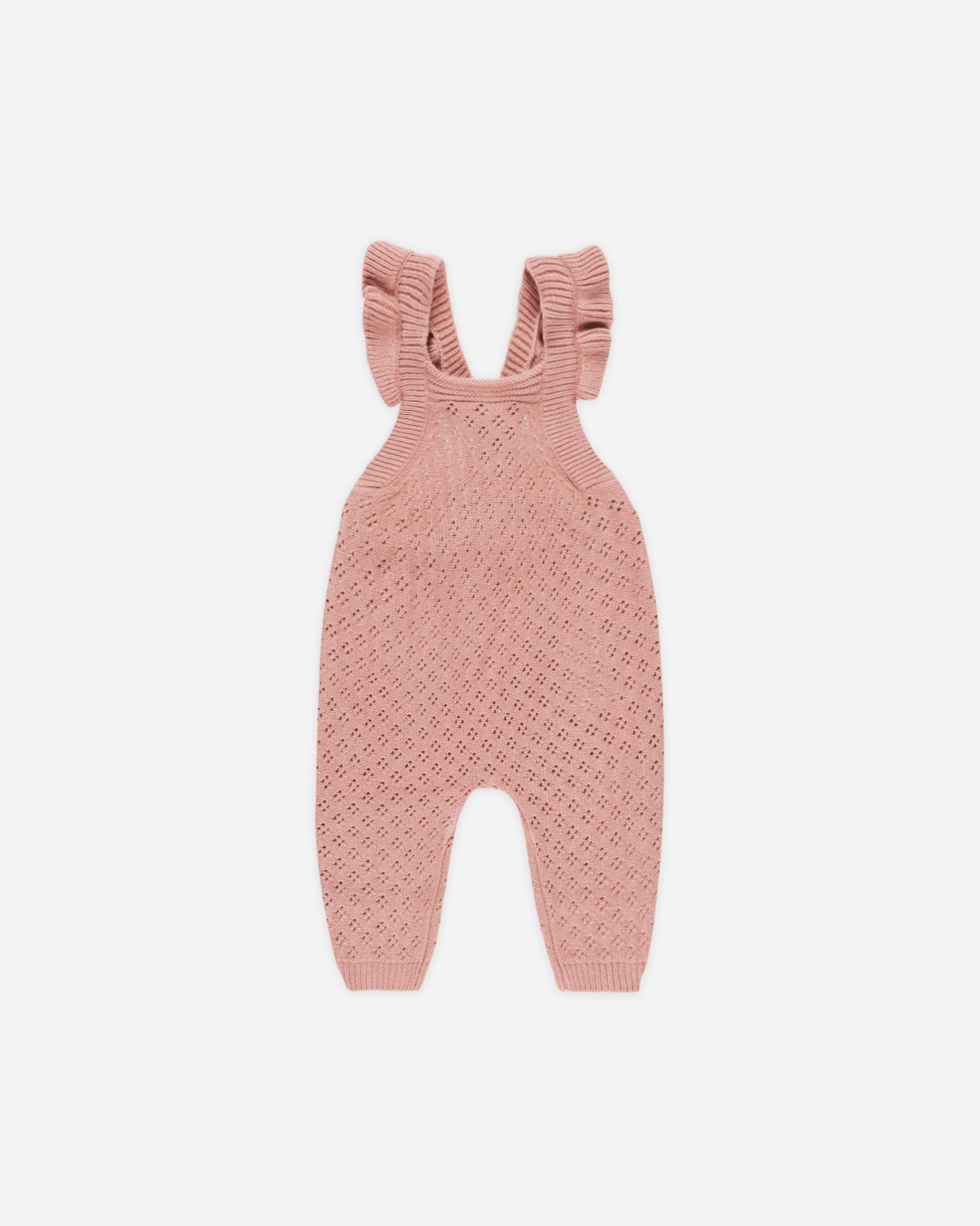 Pointelle Knit Overalls || Lipstick