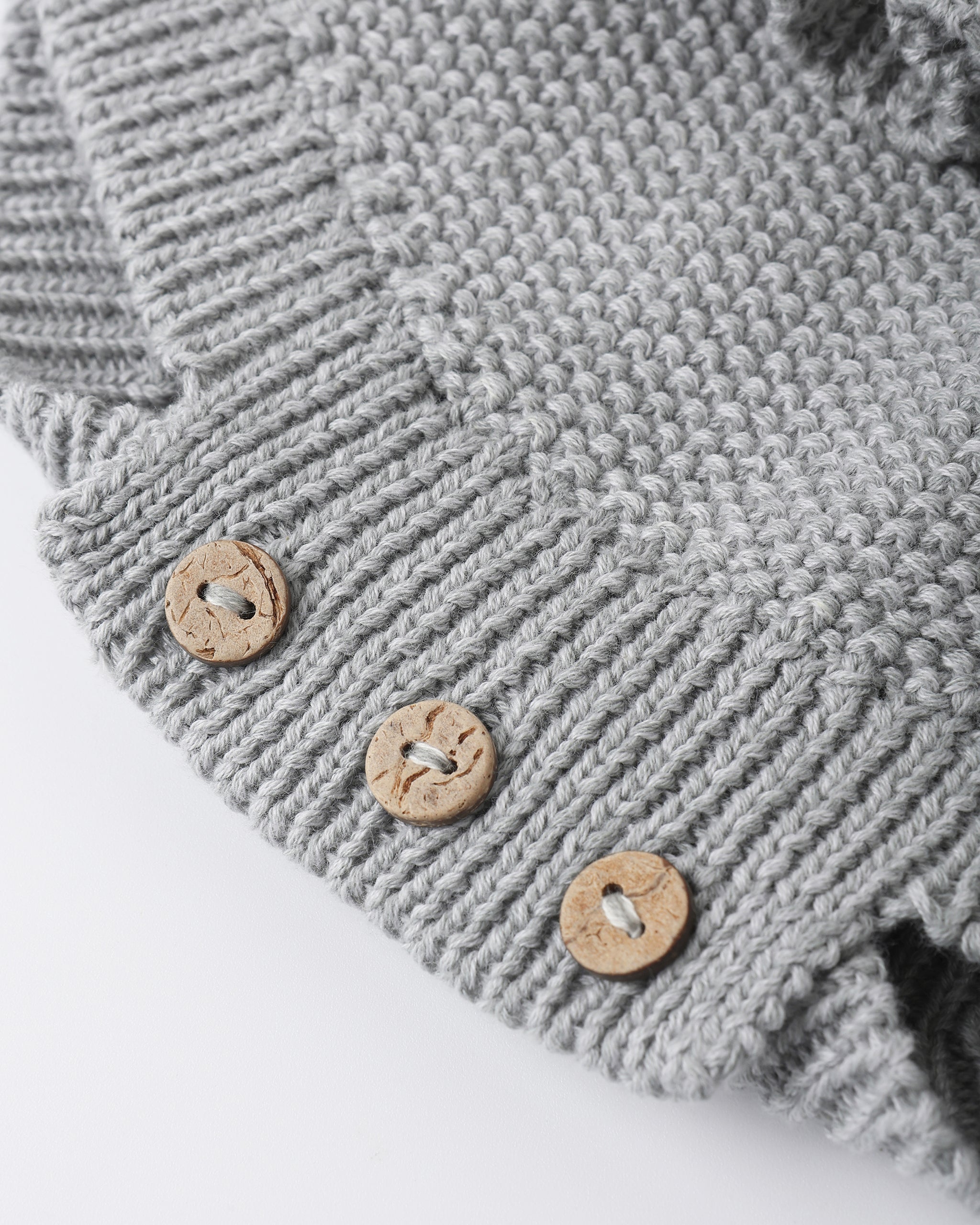 Knit Ruffle Romper Heathered Sky - Rylee + Cru | Kids Clothes | Trendy Baby Clothes | Modern Infant Outfits |