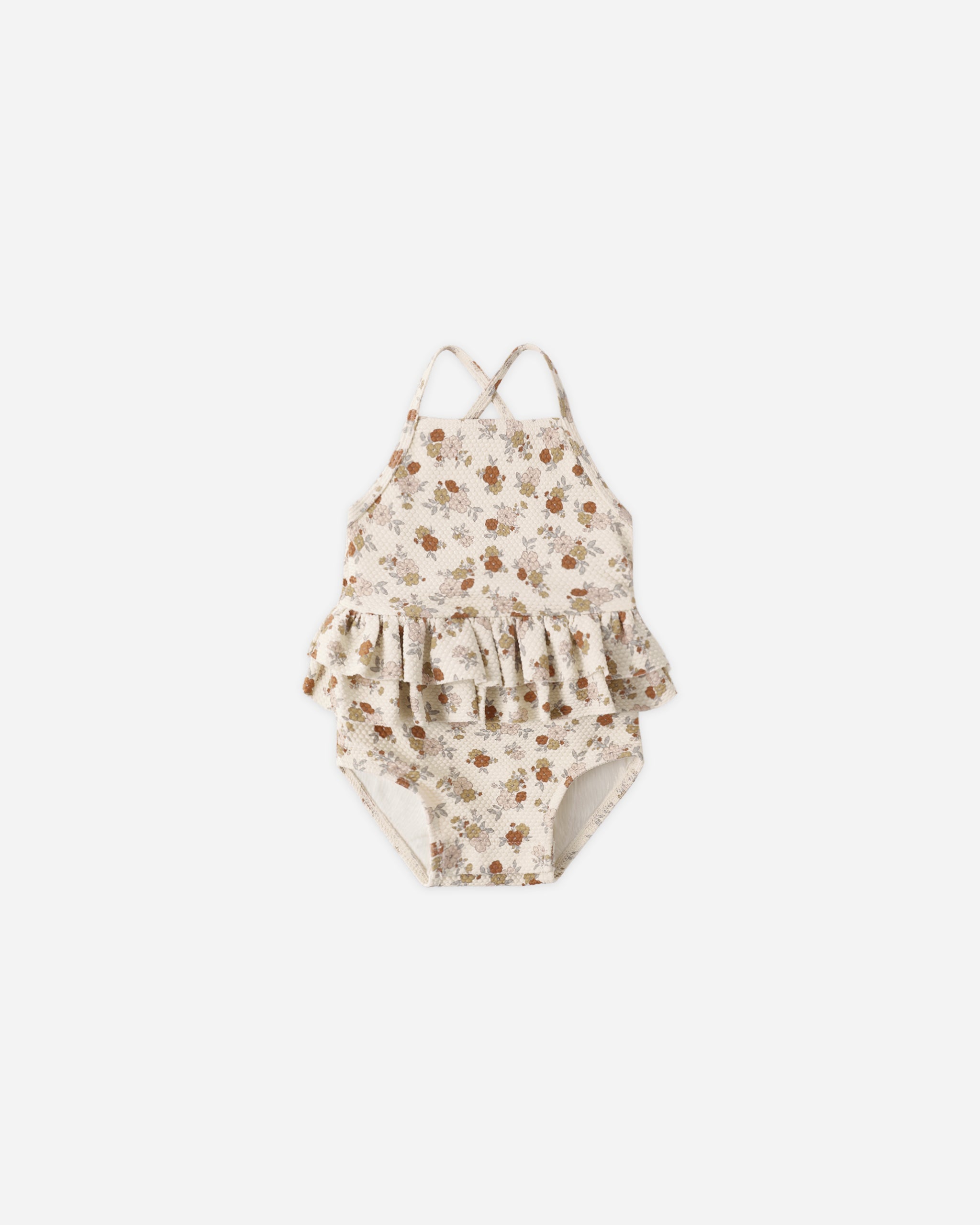 Ruffled One-Piece Swimsuit Bloom - Rylee + Cru | Kids Clothes | Trendy Baby Clothes | Modern Infant Outfits |