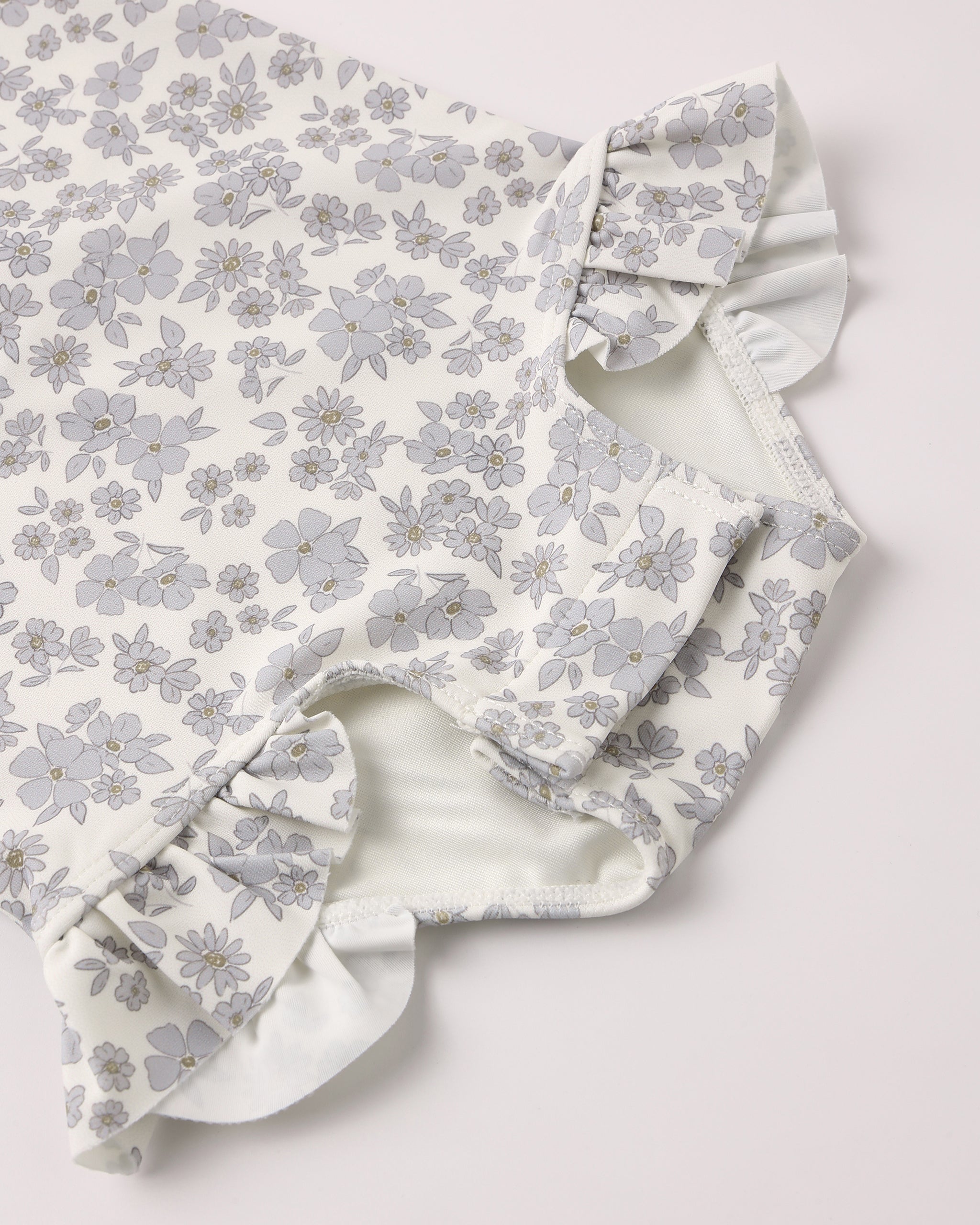 Olivia Rashguard One-Piece Blue Floral - Rylee + Cru | Kids Clothes | Trendy Baby Clothes | Modern Infant Outfits |