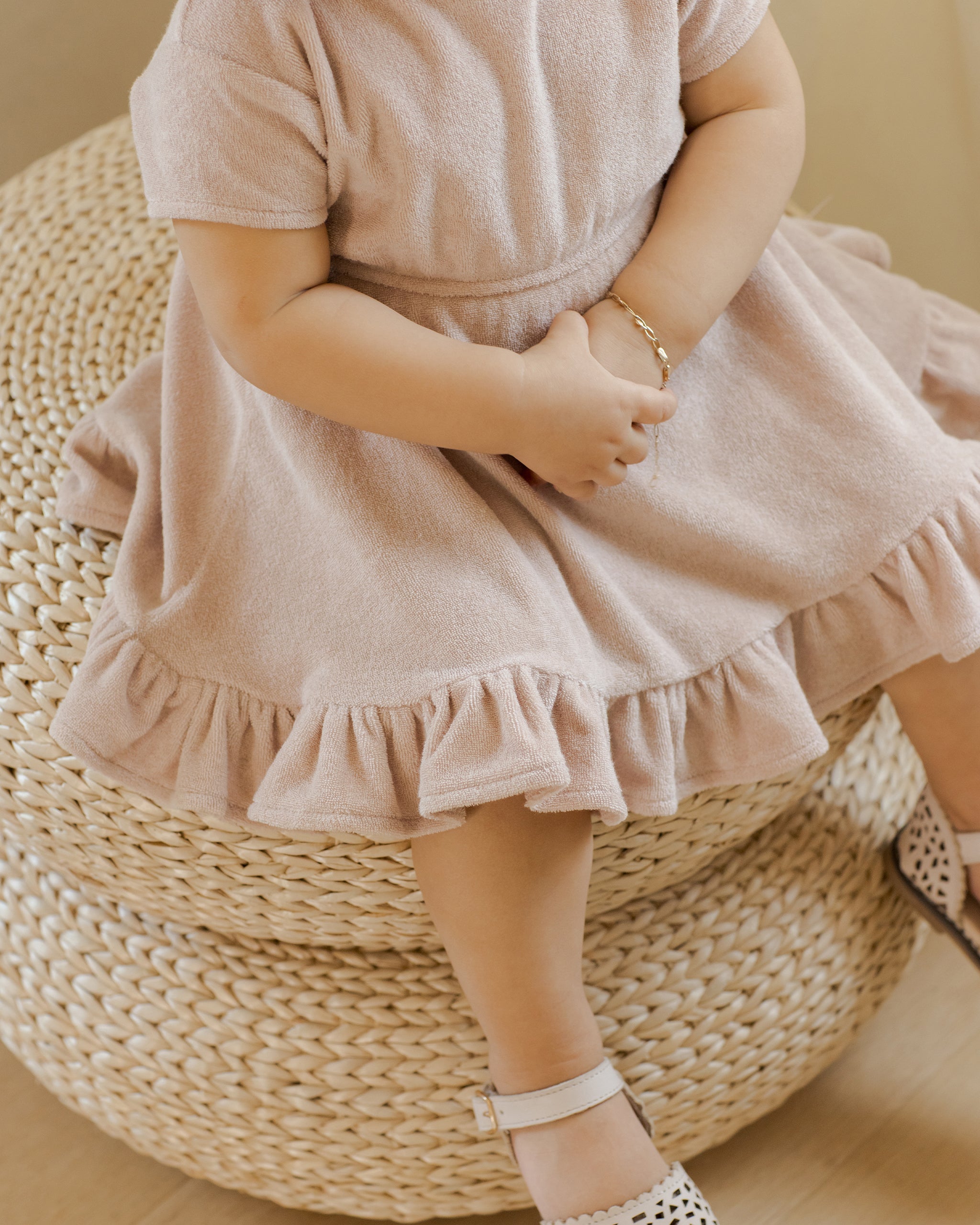 Terry Dress || Blush - Rylee + Cru | Kids Clothes | Trendy Baby Clothes | Modern Infant Outfits |