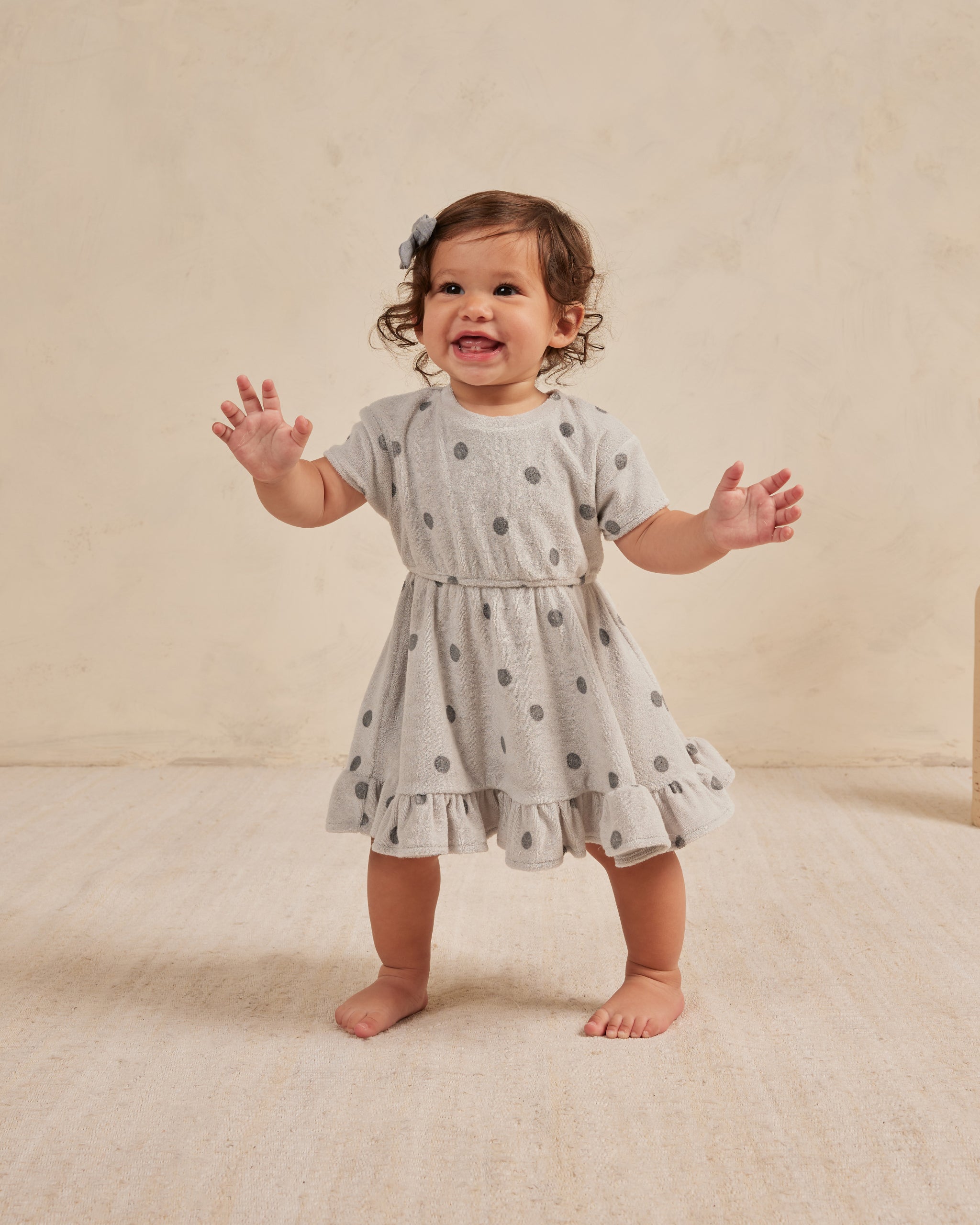 Terry Dress || Polka Dot - Rylee + Cru | Kids Clothes | Trendy Baby Clothes | Modern Infant Outfits |