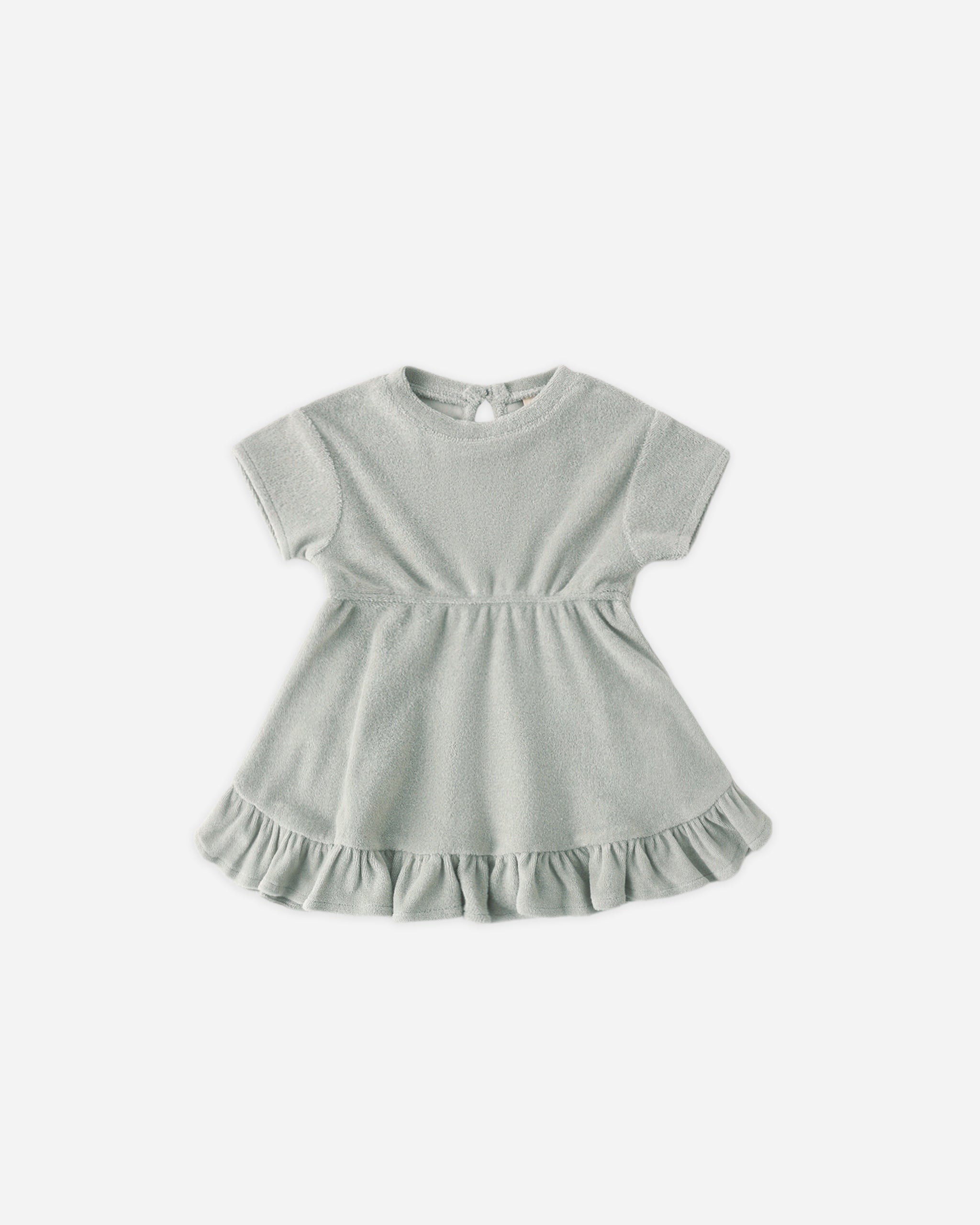 Terry Dress Sage - Rylee + Cru | Kids Clothes | Trendy Baby Clothes | Modern Infant Outfits |