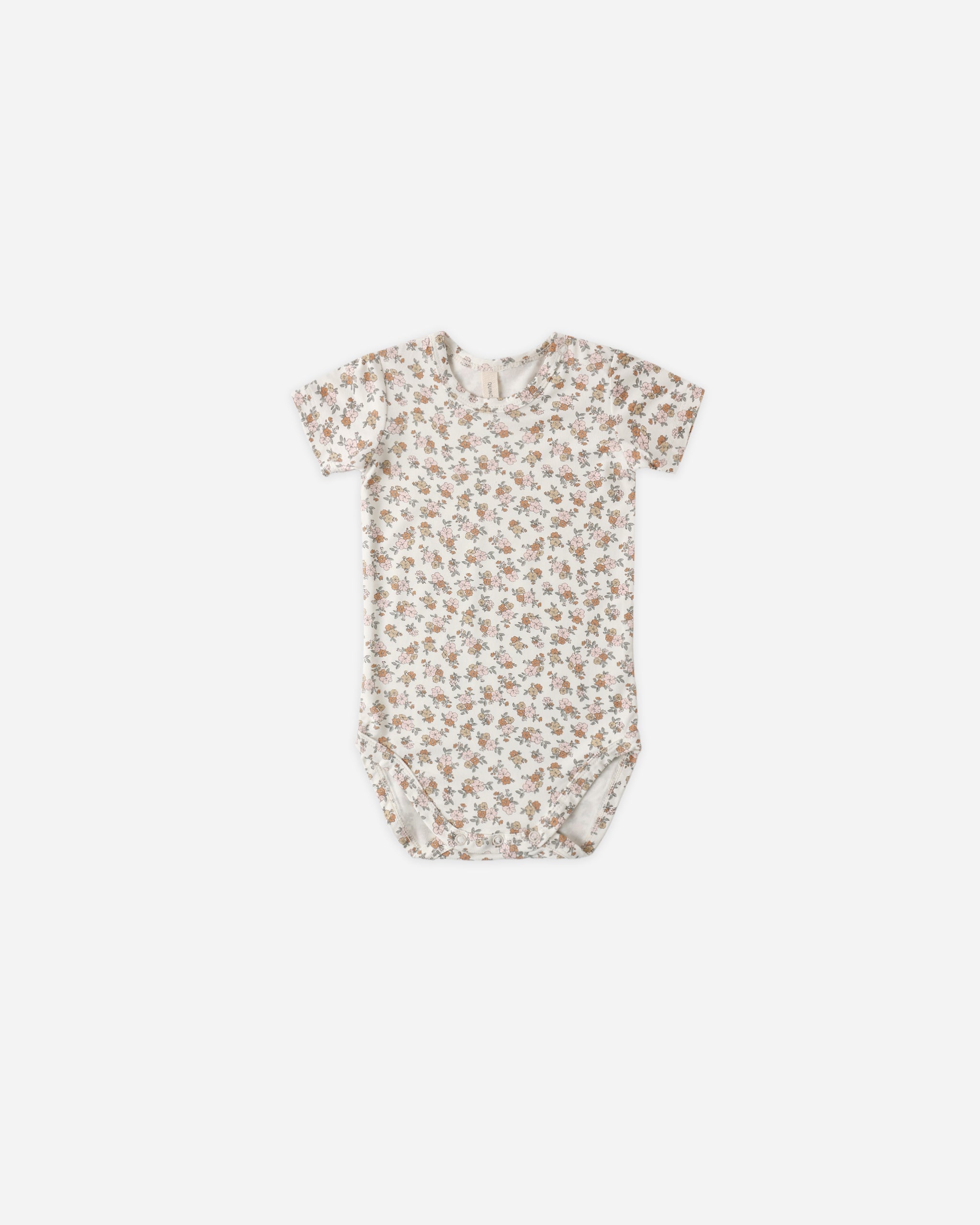 Bamboo Short Sleeve Bodysuit Wildflower - Rylee + Cru | Kids Clothes | Trendy Baby Clothes | Modern Infant Outfits |