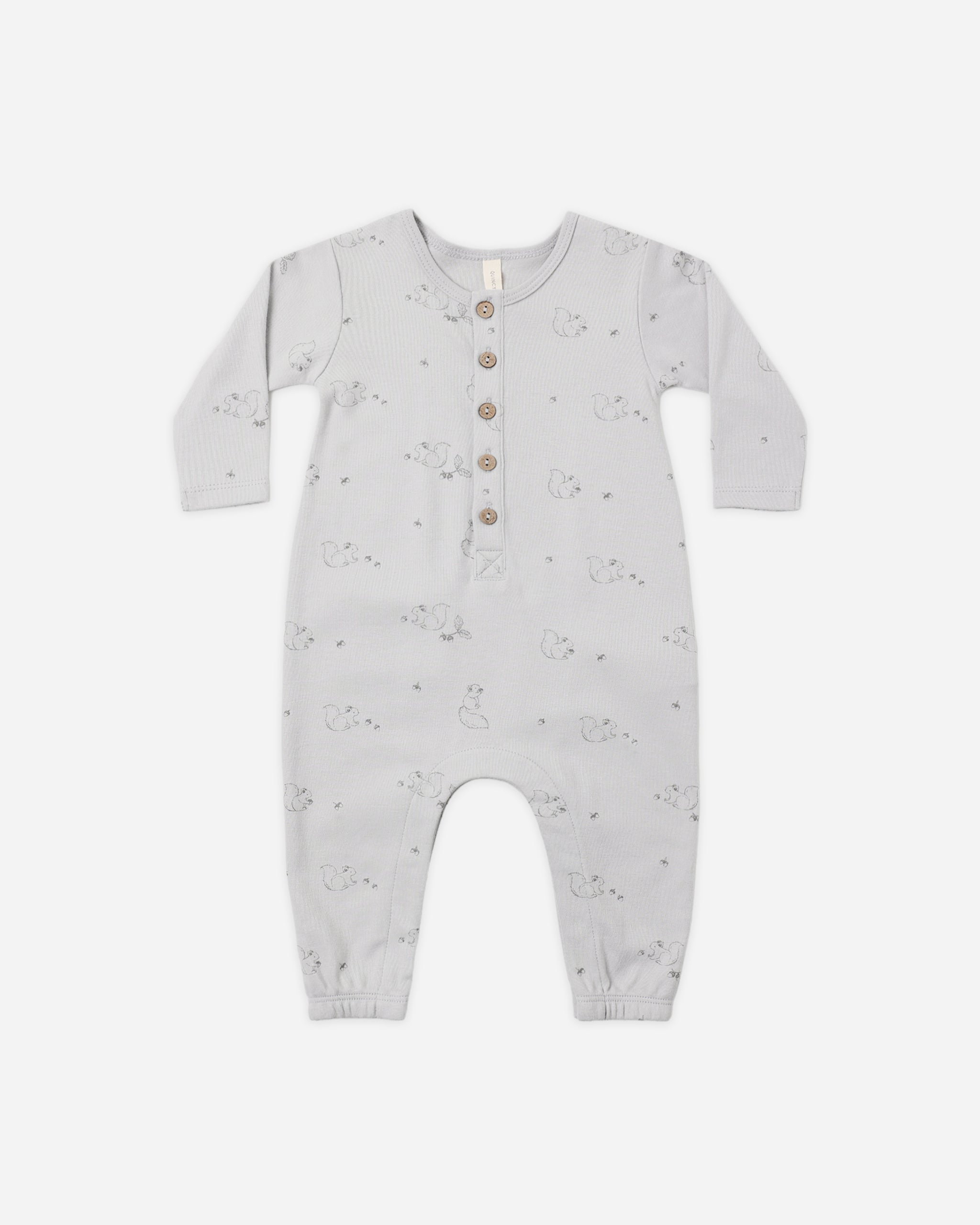 Long Sleeve Jumpsuit Squirrel - Rylee + Cru | Kids Clothes | Trendy Baby Clothes | Modern Infant Outfits |