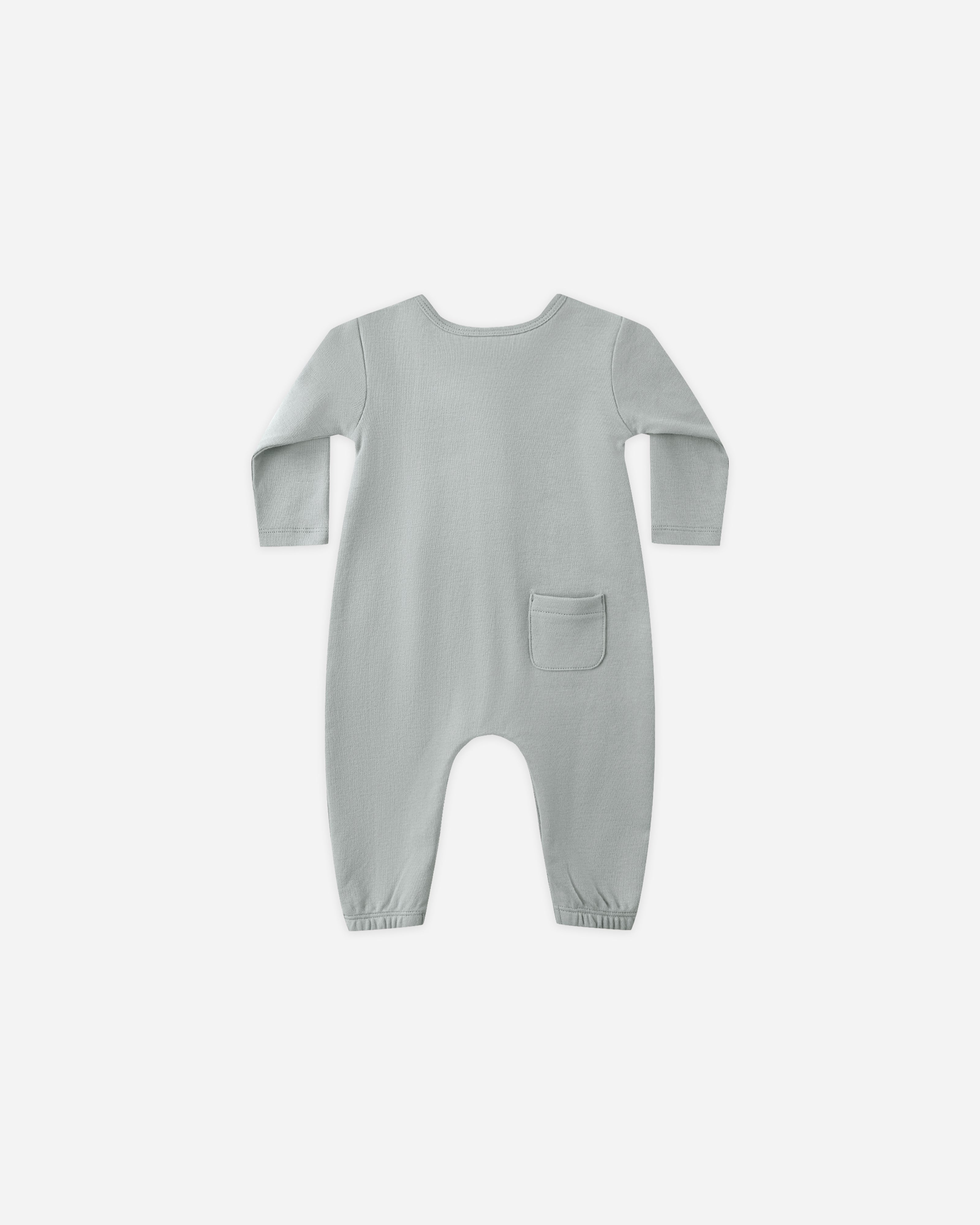 Long Sleeve Jumpsuit || Steel Blue