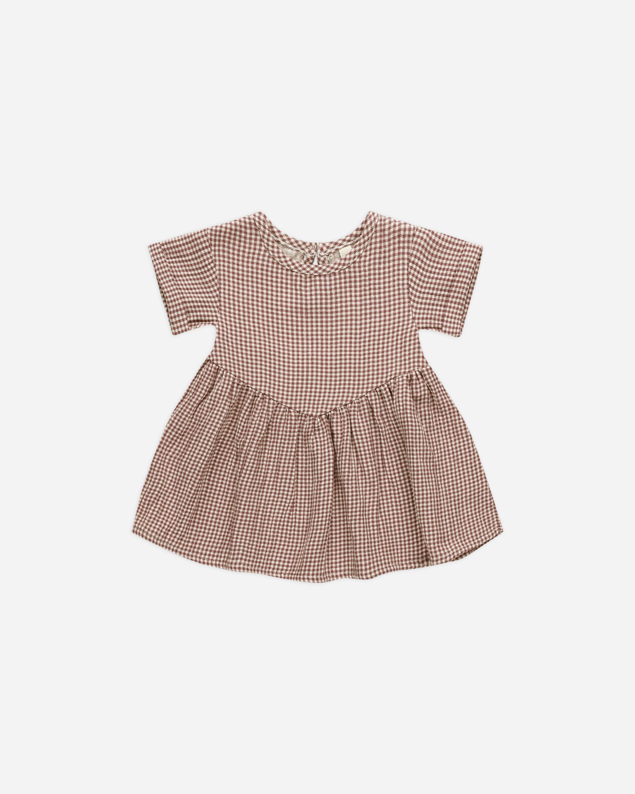 Brielle Dress || Plum Gingham