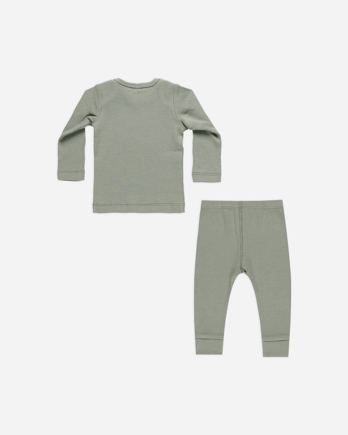 Quincy Mae Ribbed Tee and Legging Set in Periwinkle Fleur main image 0