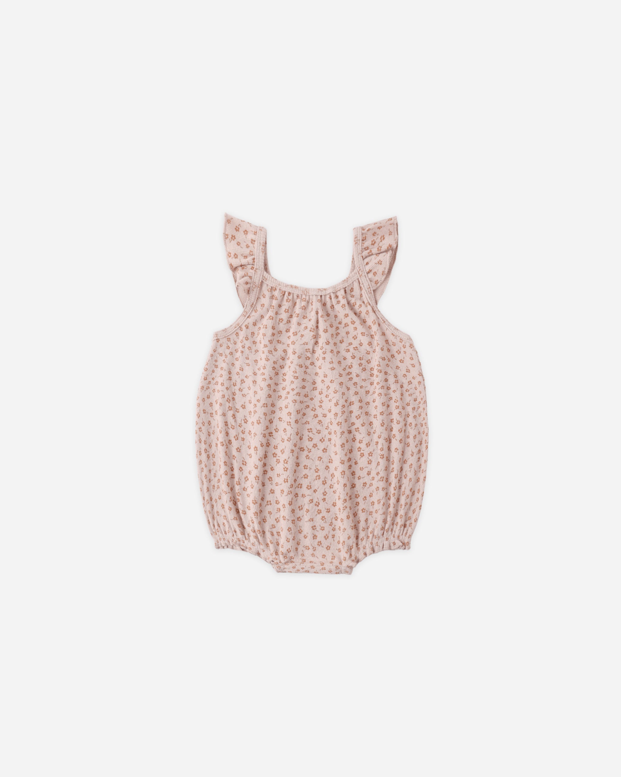 Ribbed Ruffle Romper Posy - Rylee + Cru | Kids Clothes | Trendy Baby Clothes | Modern Infant Outfits |