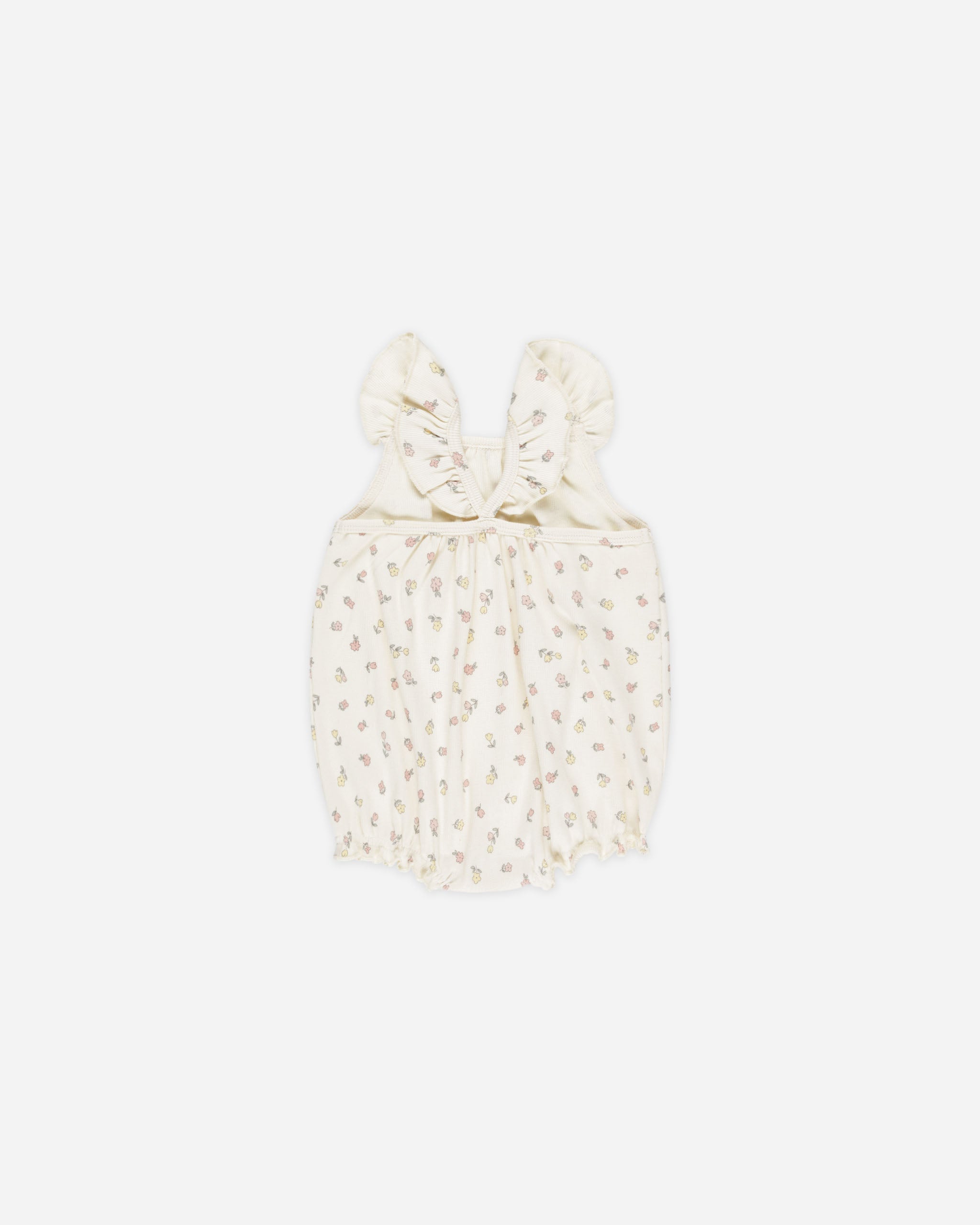 Ribbed Ruffle Romper || Fleur