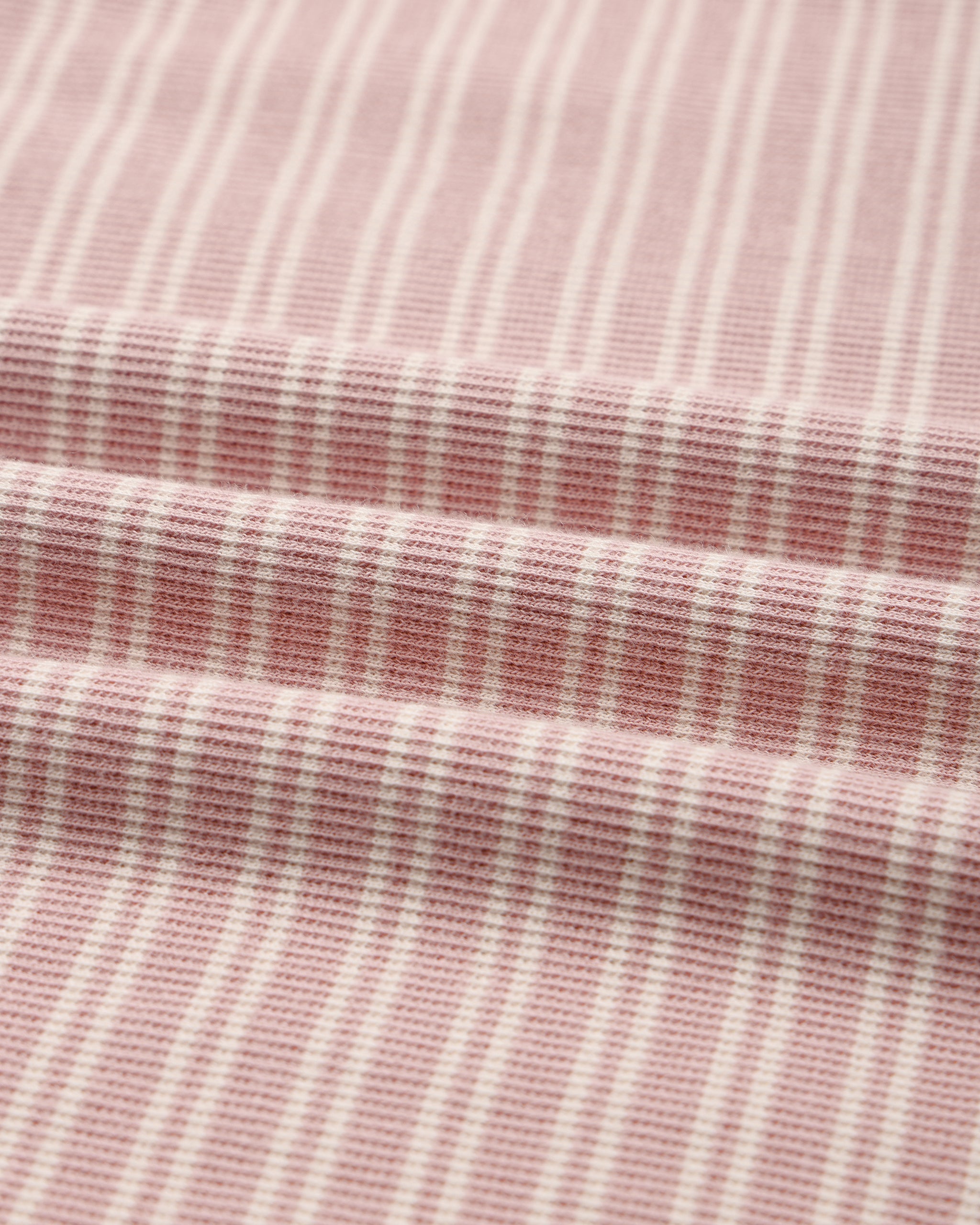 Knotted Baby Gown + Hat Set Dusty Rose Microstripe - Rylee + Cru | Kids Clothes | Trendy Baby Clothes | Modern Infant Outfits |