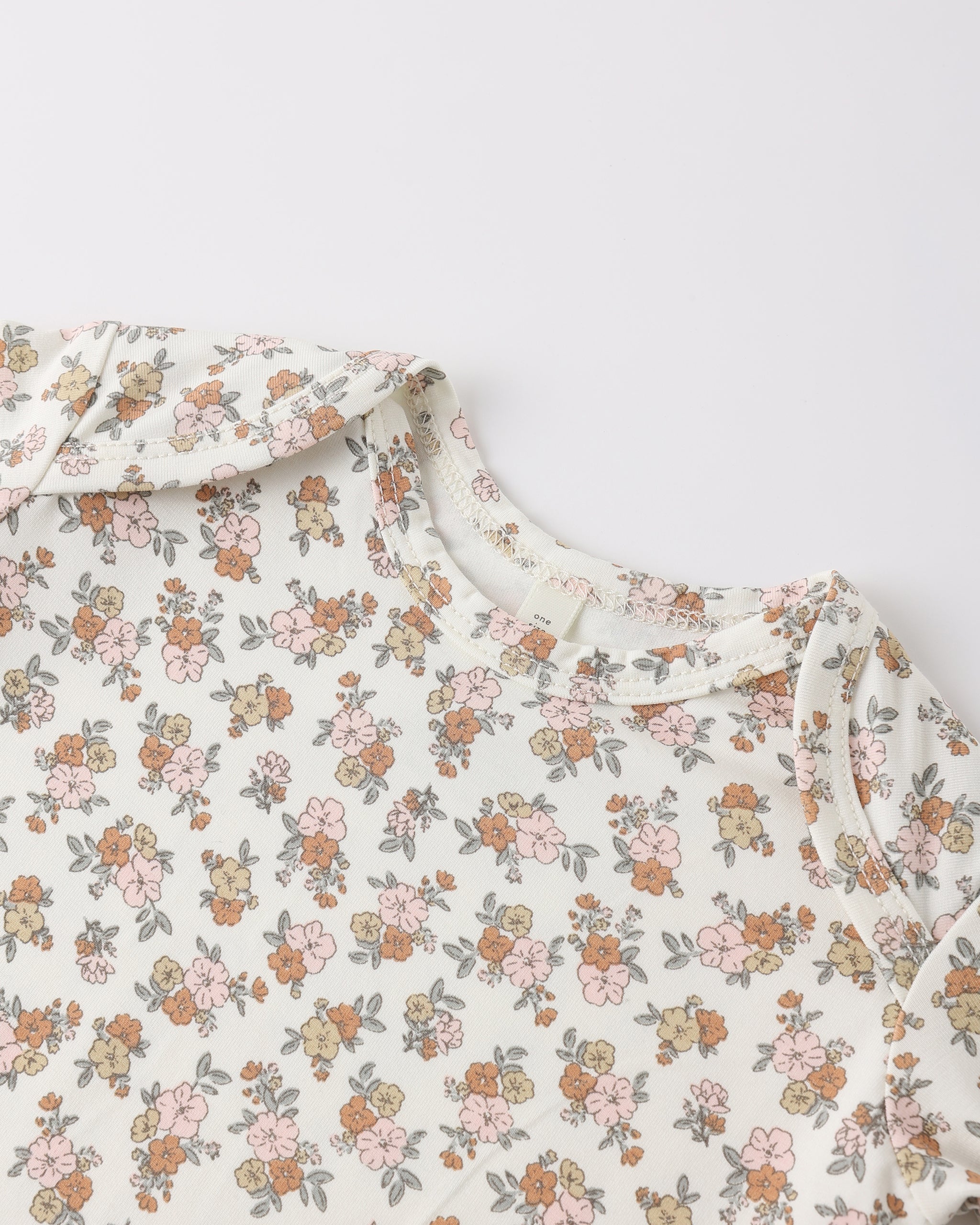 Bamboo Baby Gown + Hat Set Wildflower - Rylee + Cru | Kids Clothes | Trendy Baby Clothes | Modern Infant Outfits |