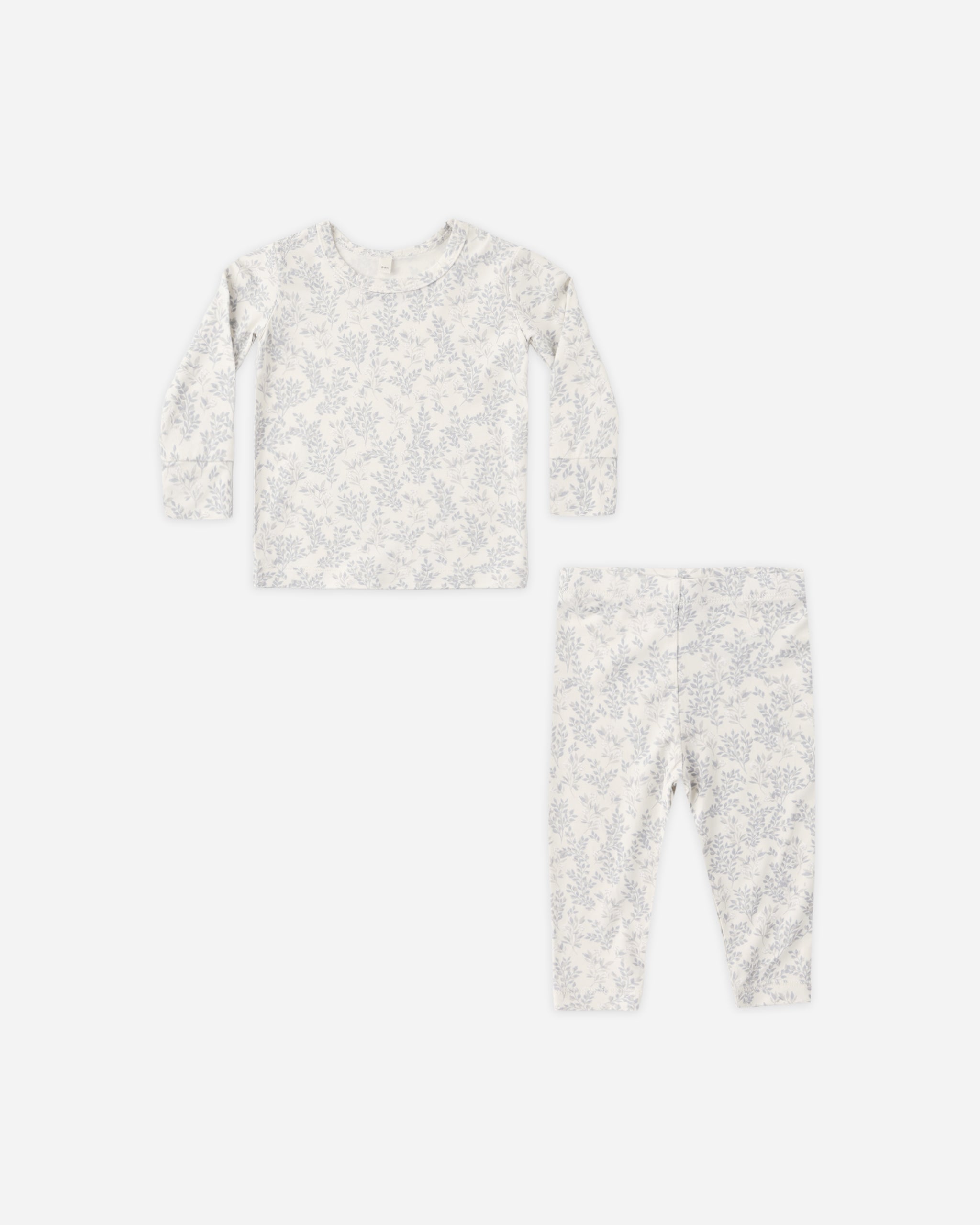 Bamboo Pajama Set Cloud Floral - Rylee + Cru | Kids Clothes | Trendy Baby Clothes | Modern Infant Outfits |