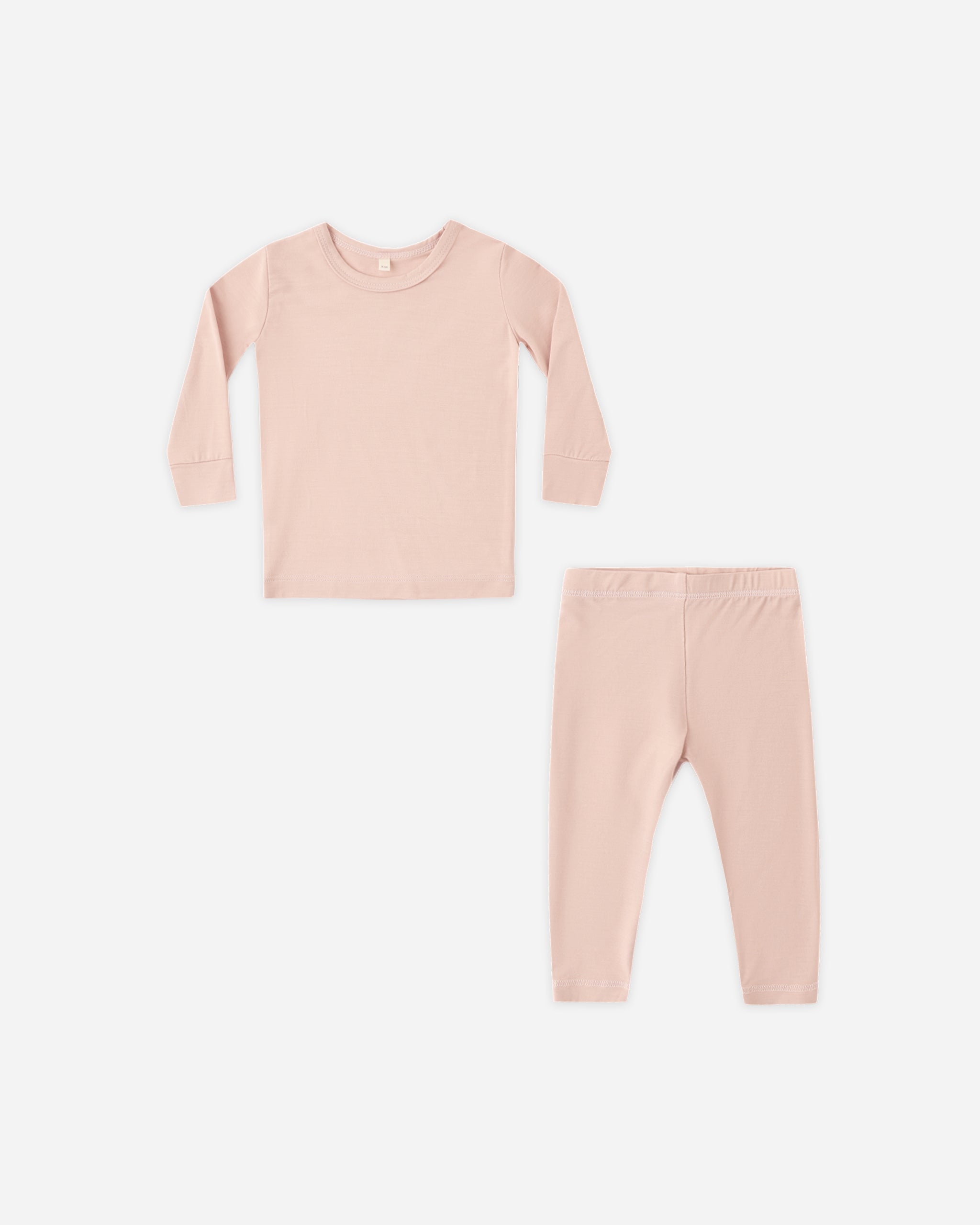 Bamboo Pajama Set Dusty Rose - Rylee + Cru | Kids Clothes | Trendy Baby Clothes | Modern Infant Outfits |
