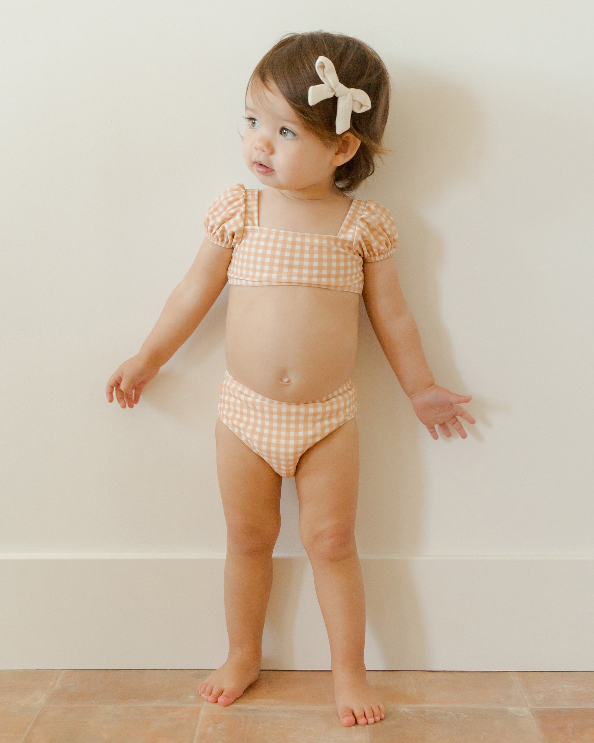 Zippy Two-Piece || Melon Gingham - Rylee + Cru | Kids Clothes | Trendy Baby Clothes | Modern Infant Outfits |