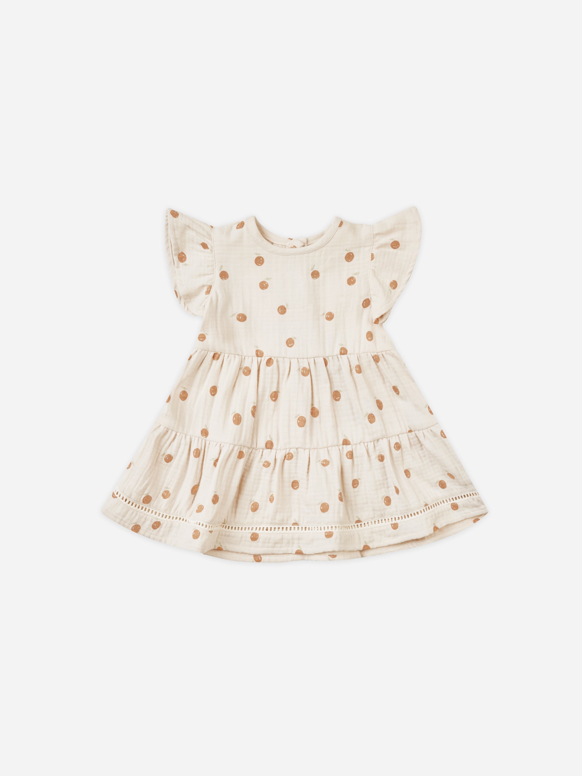 Lily Dress || Oranges - Rylee + Cru | Kids Clothes | Trendy Baby Clothes | Modern Infant Outfits |