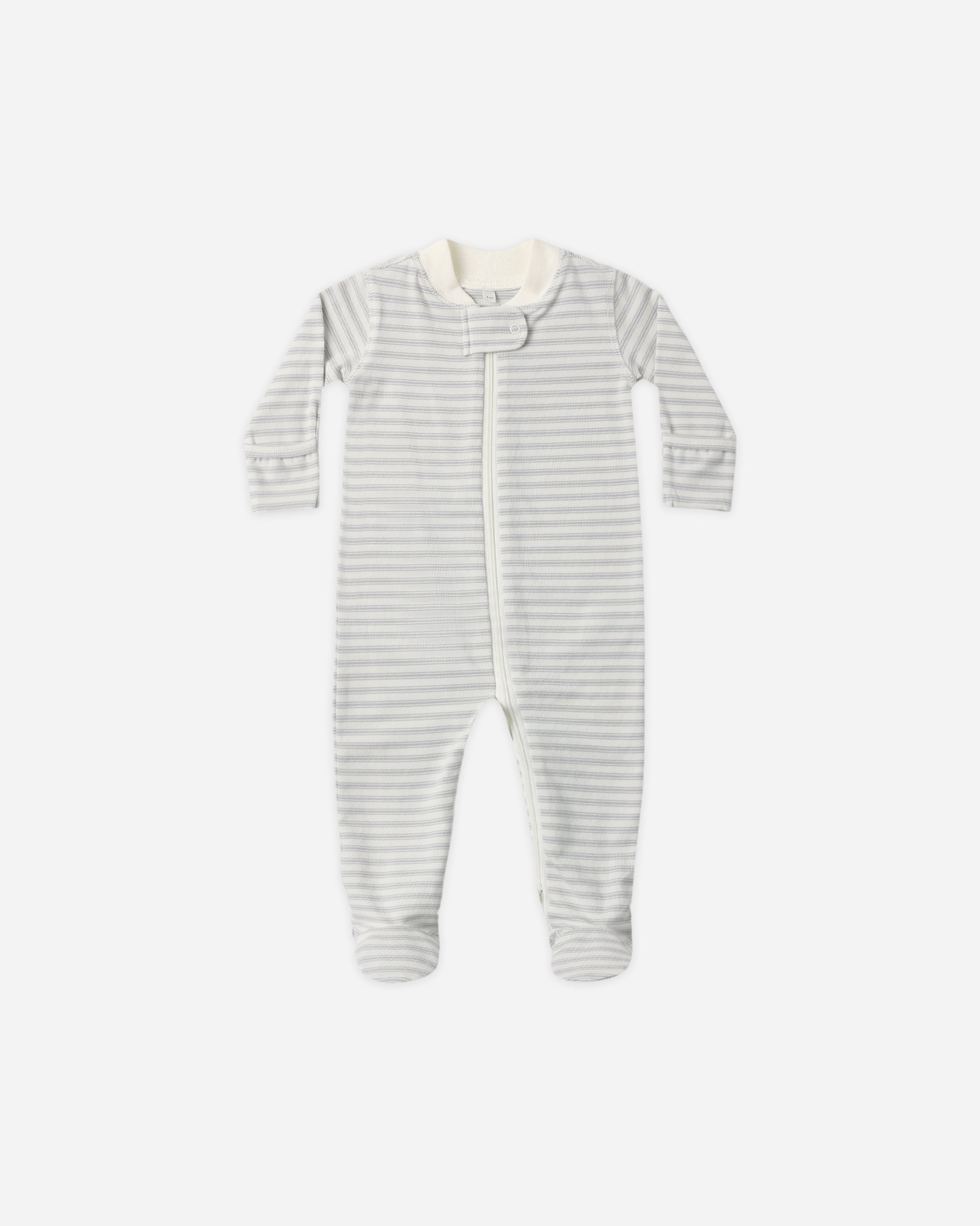 Zip Long Sleeve Sleeper Footie Cloud Stripe - Rylee + Cru | Kids Clothes | Trendy Baby Clothes | Modern Infant Outfits |