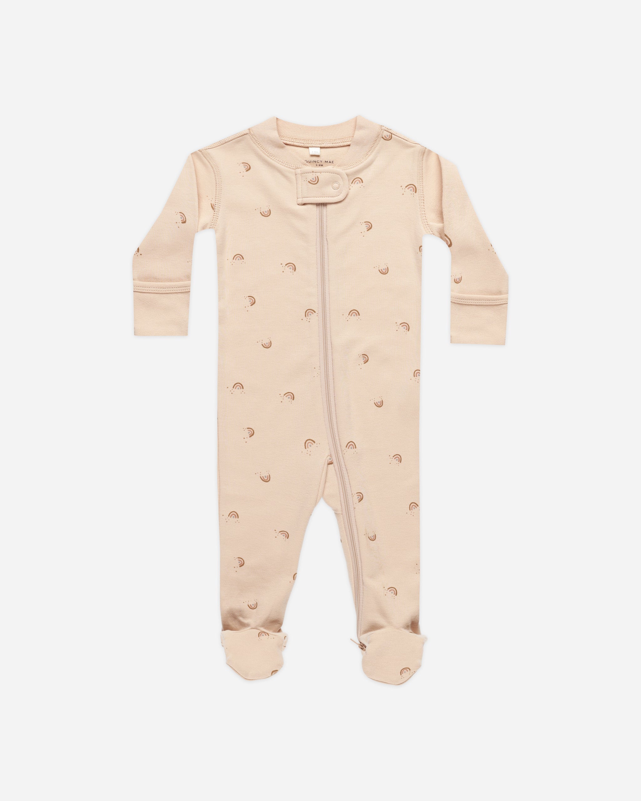 Zip Long Sleeve Sleeper Footie || Rainbows