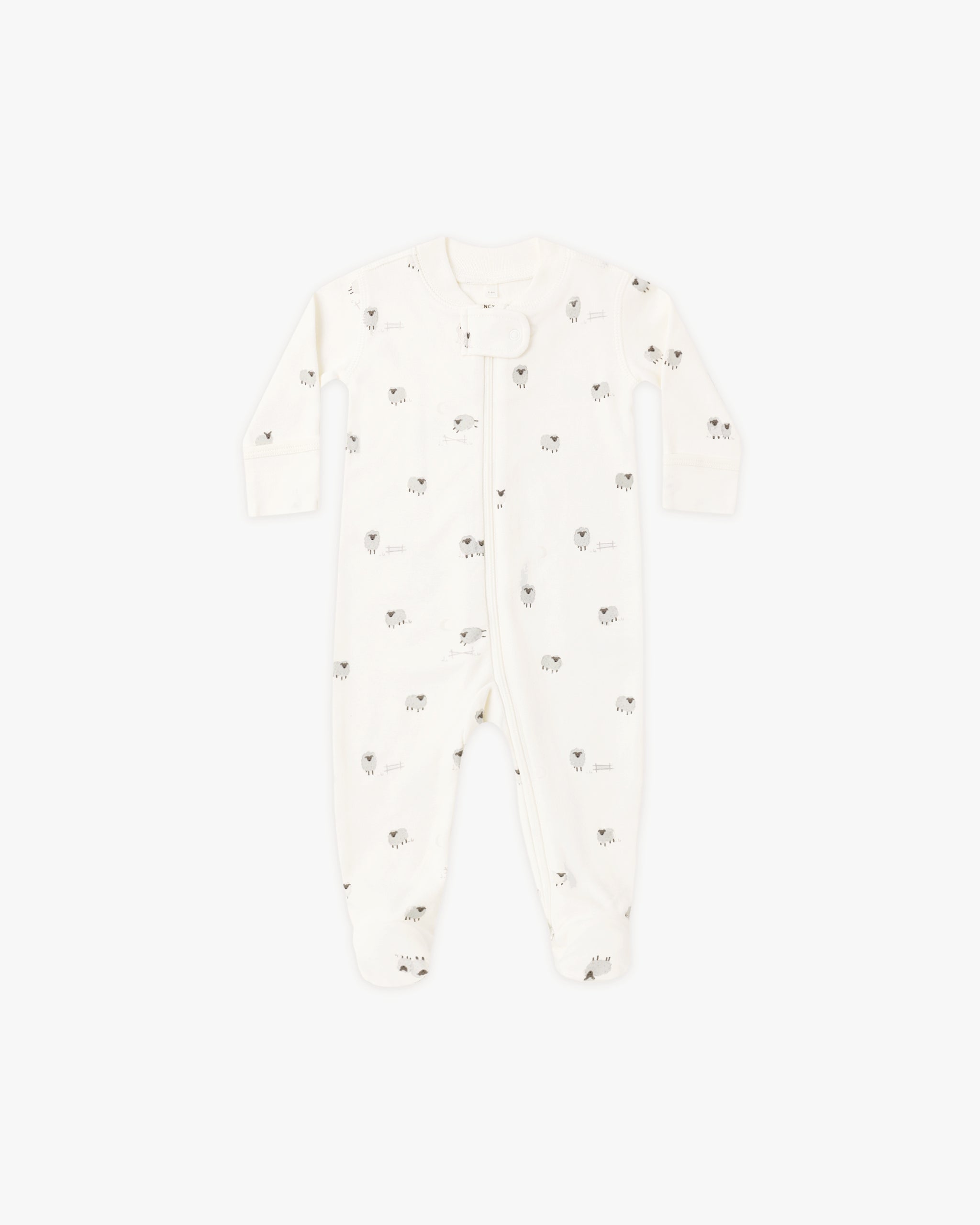 Zip Long Sleeve Sleeper Footie Sheep - Rylee + Cru | Kids Clothes | Trendy Baby Clothes | Modern Infant Outfits |