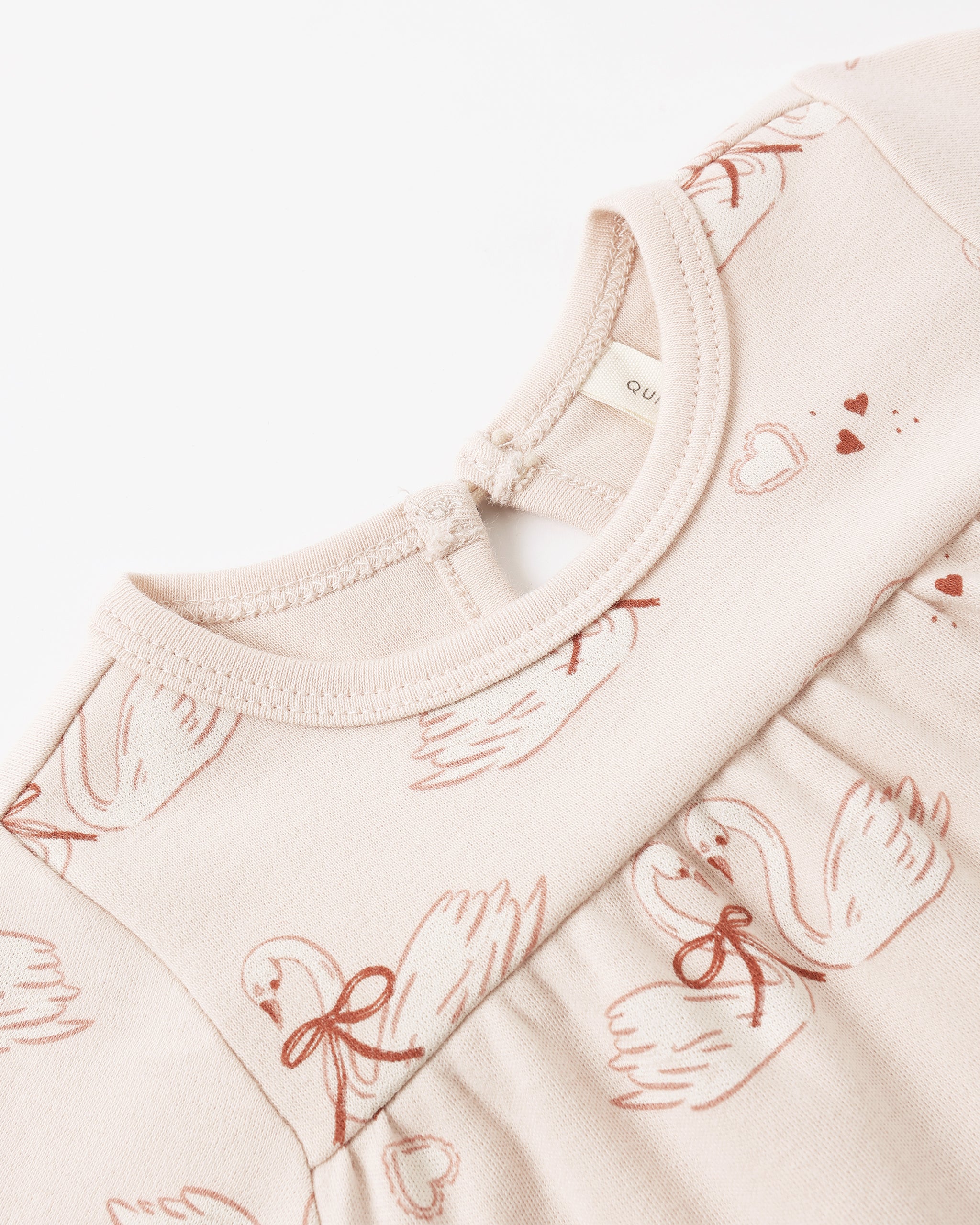 Tiered Jersey Dress Swans