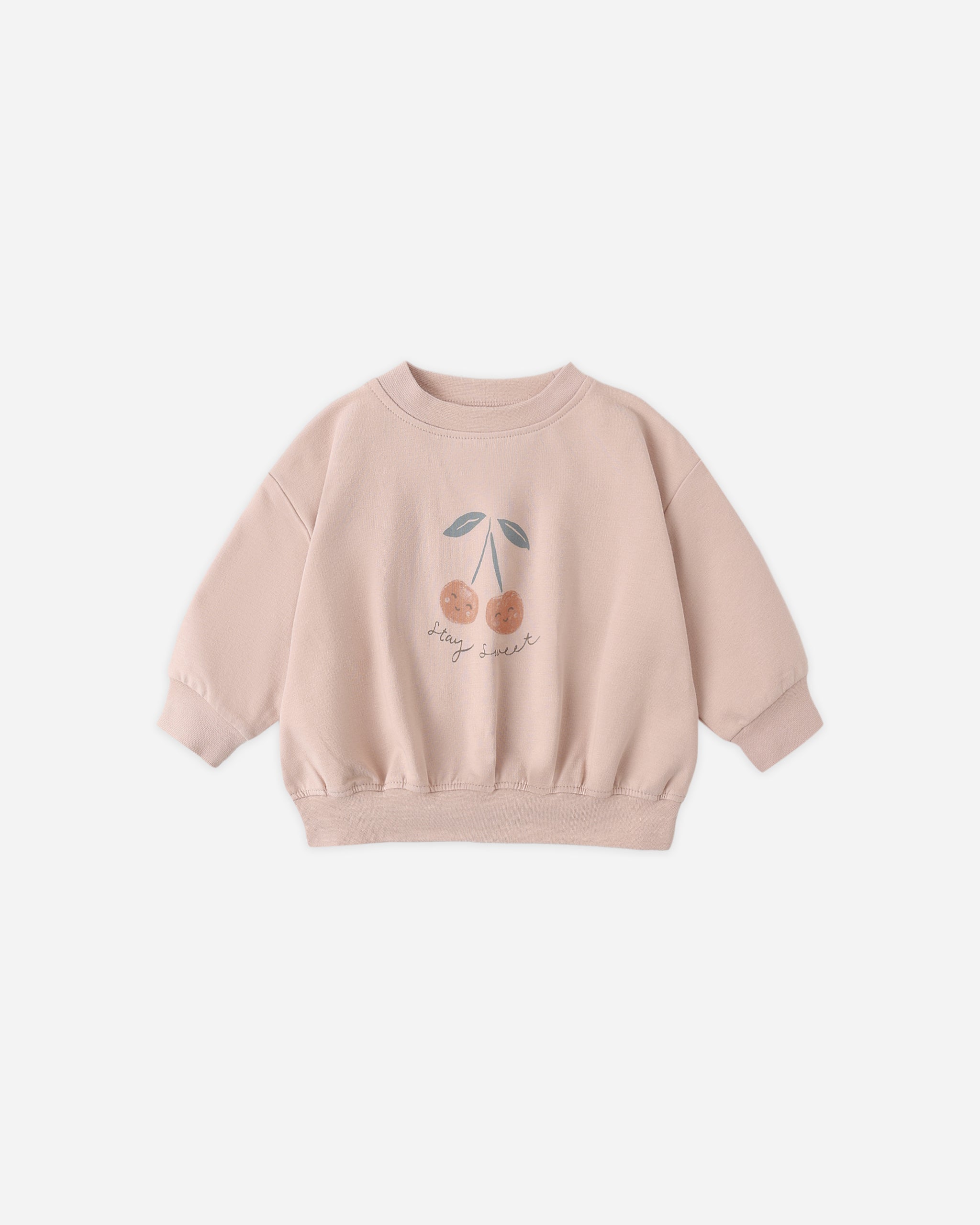 Relaxed Sweatshirt Cherry - Rylee + Cru | Kids Clothes | Trendy Baby Clothes | Modern Infant Outfits |