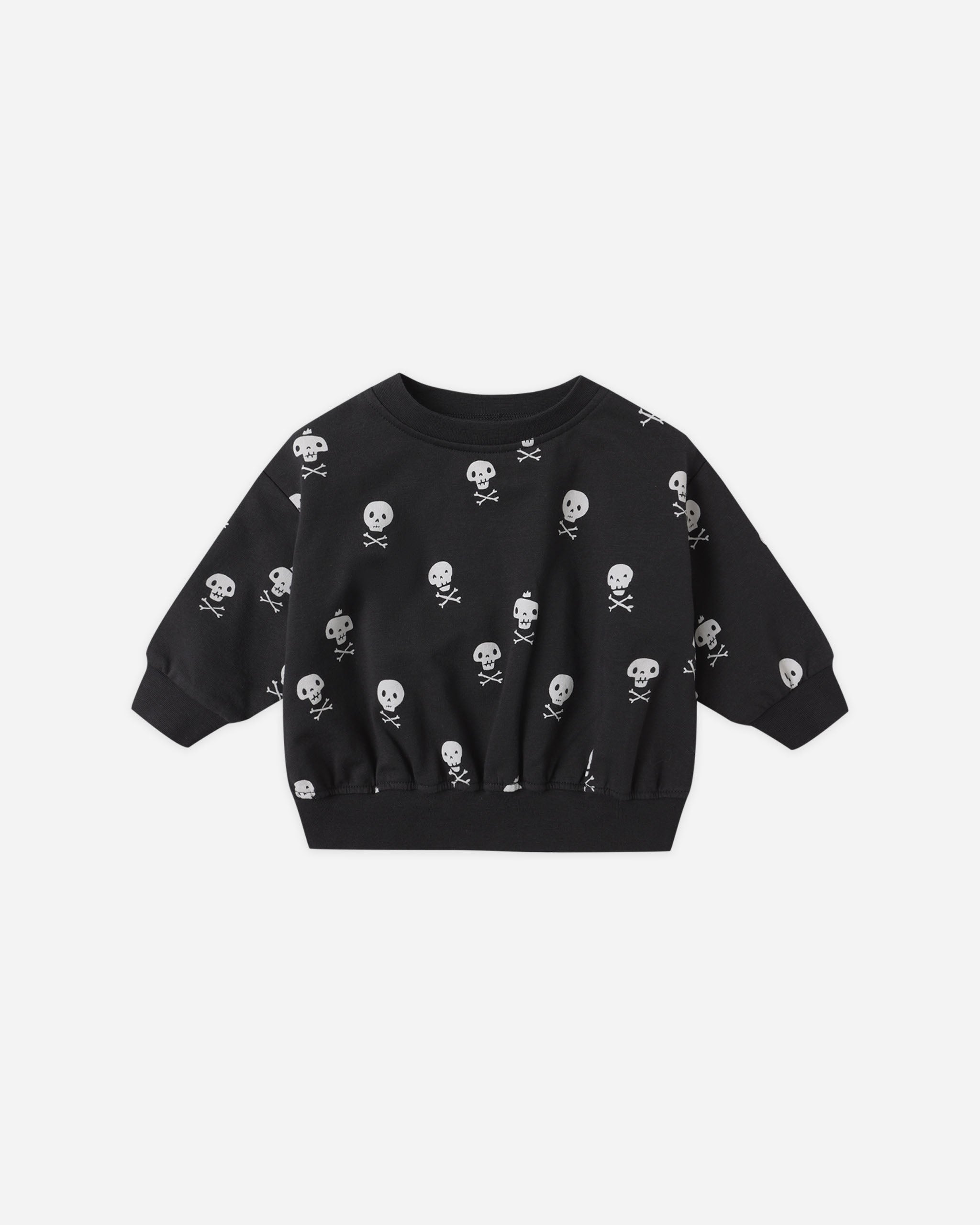Relaxed Fleece Sweatshirt || Crossbones - Rylee + Cru | Kids Clothes | Trendy Baby Clothes | Modern Infant Outfits |