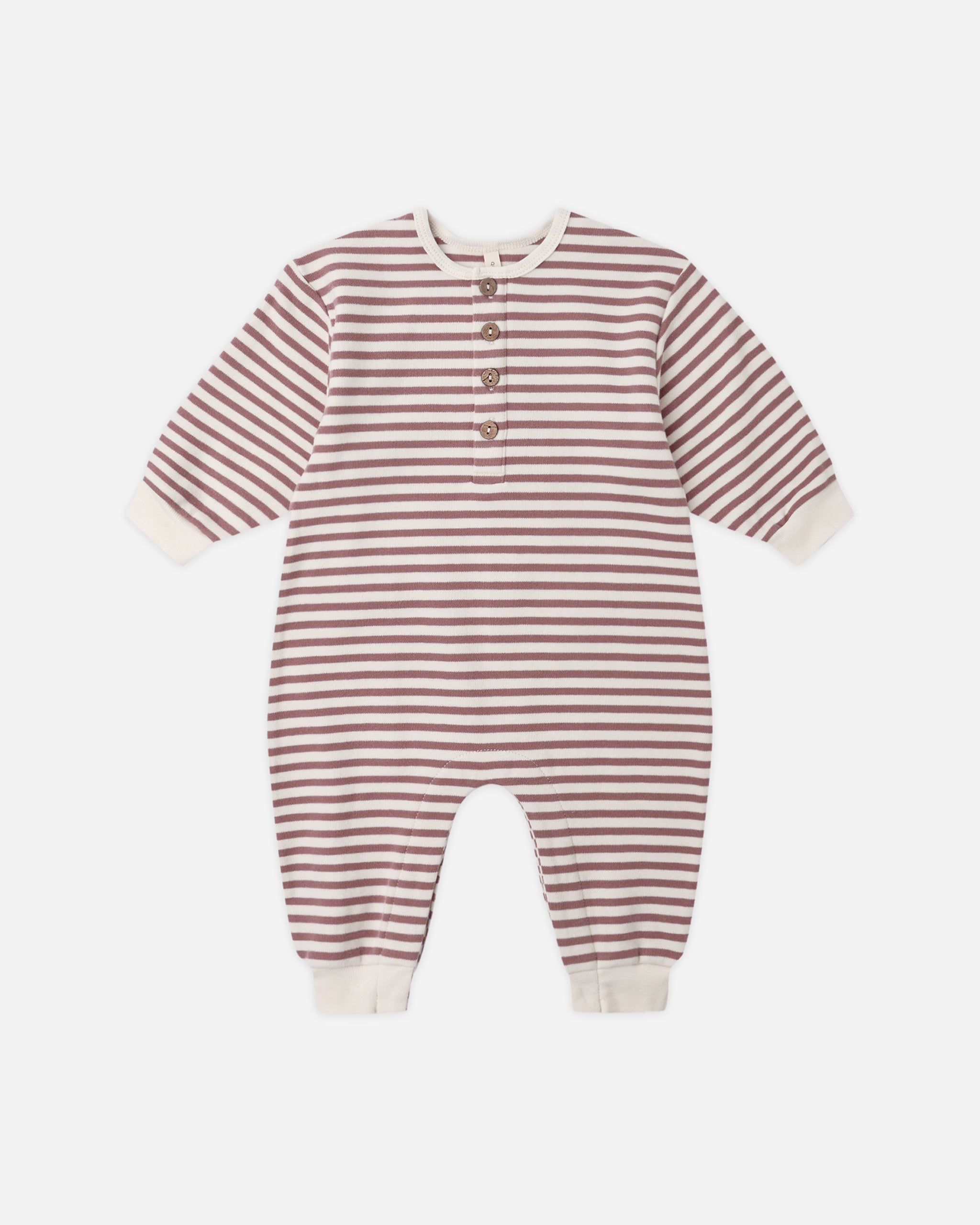Relaxed Jumpsuit Mulberry Stripe - Rylee + Cru | Kids Clothes | Trendy Baby Clothes | Modern Infant Outfits |