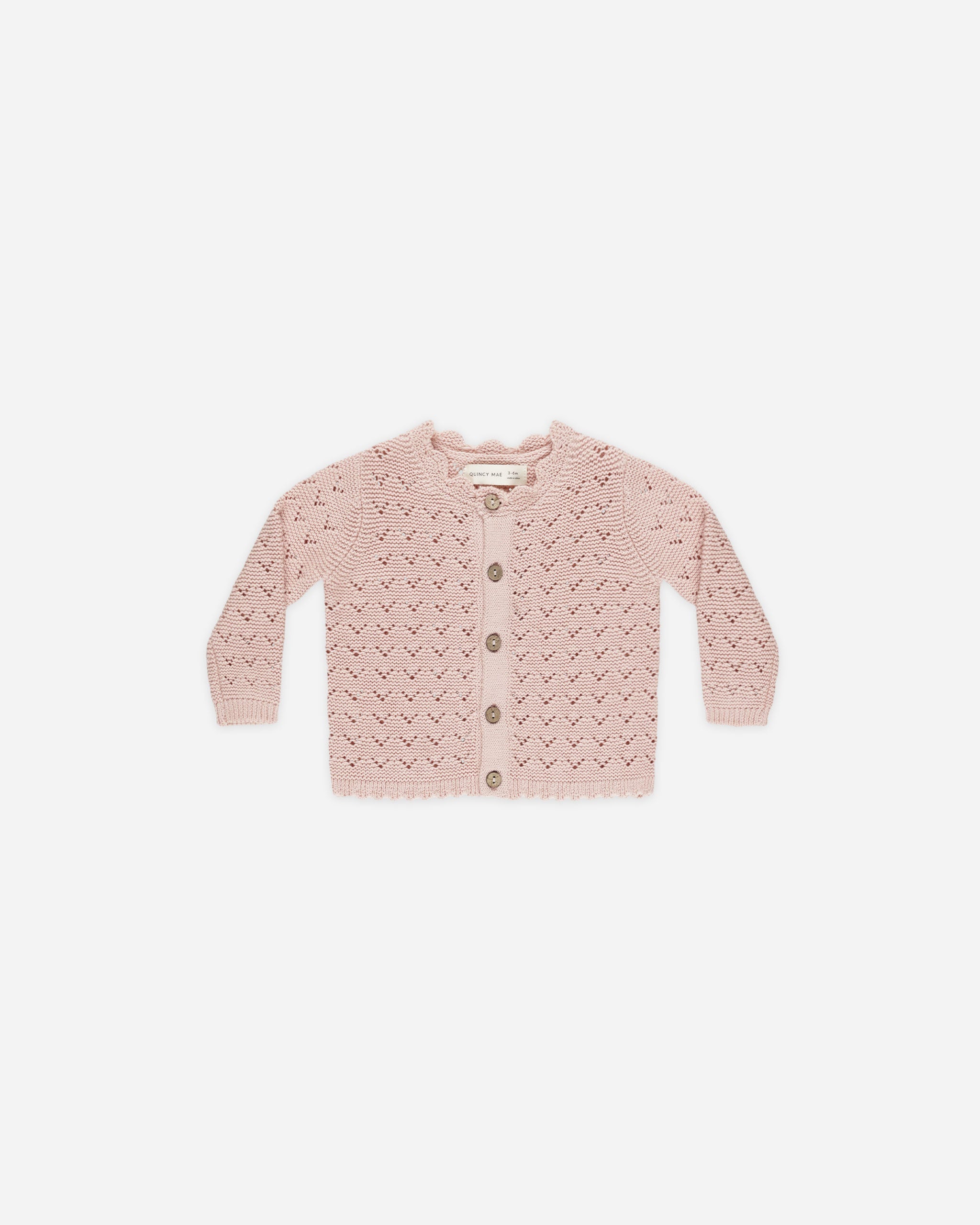 Scalloped Cardigan || Bubblegum